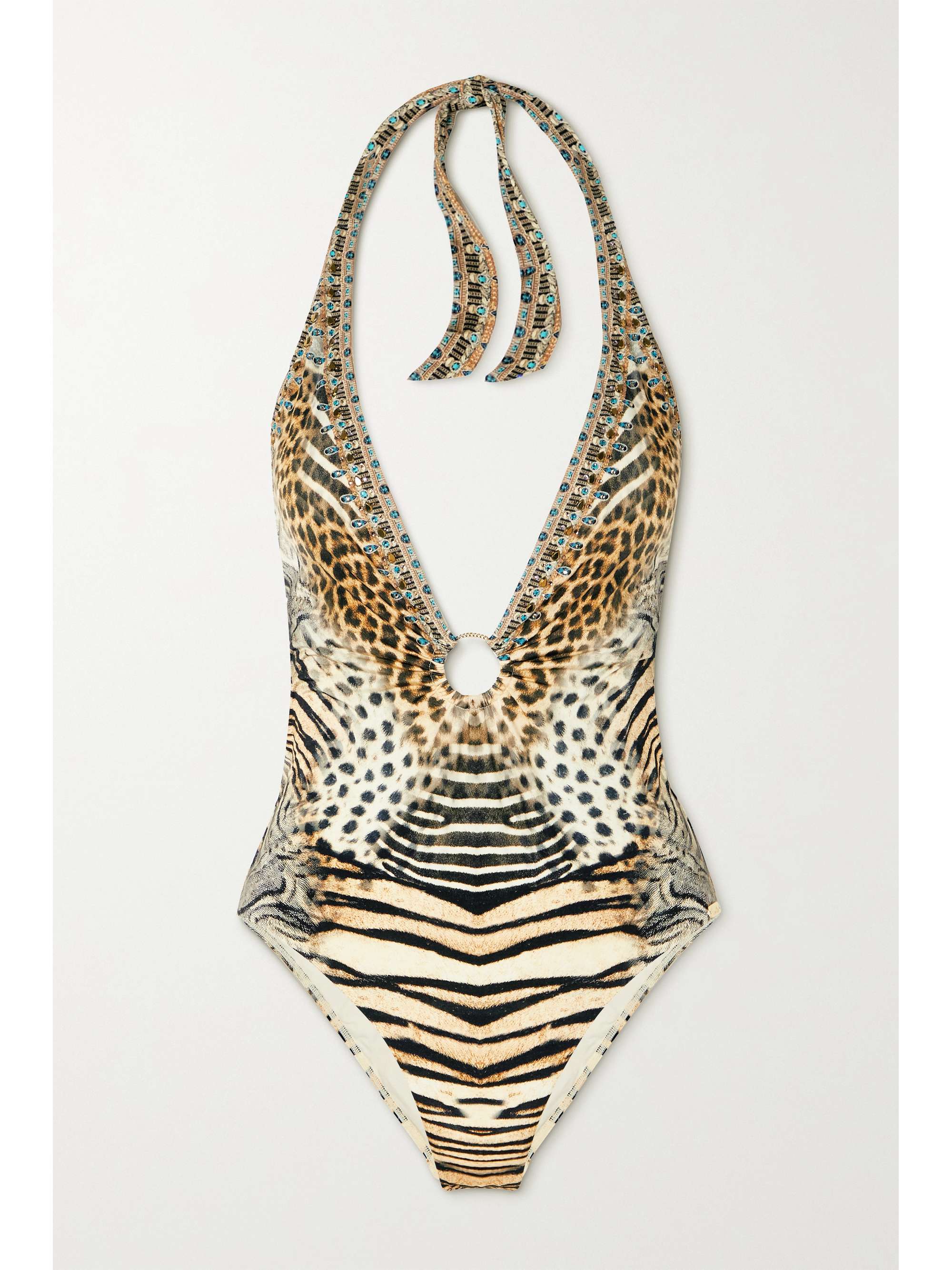 Tiger Print One Piece Swimsuit | vlr.eng.br