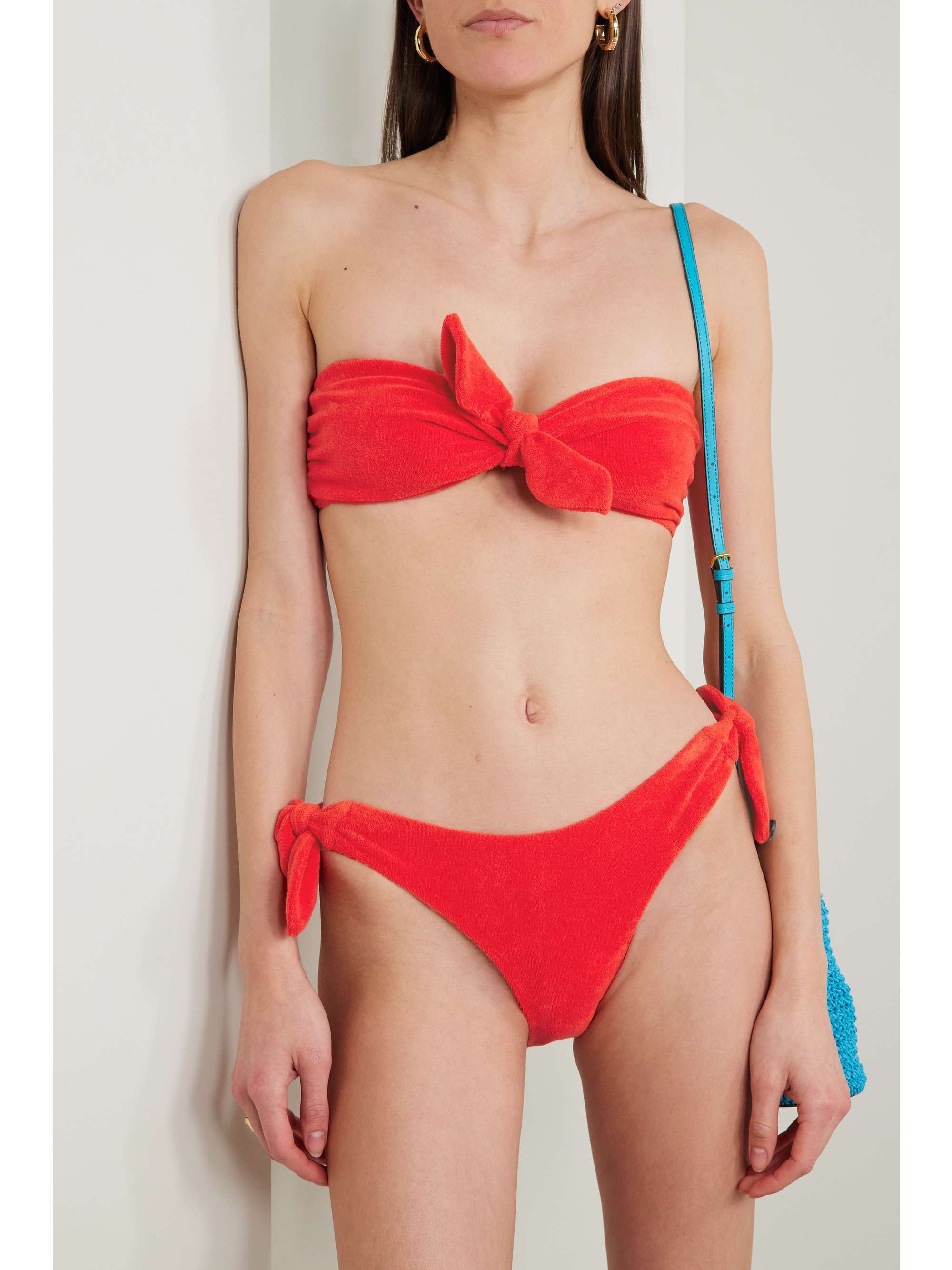ZIMMERMANN Lyre knotted terry bandeau bikini