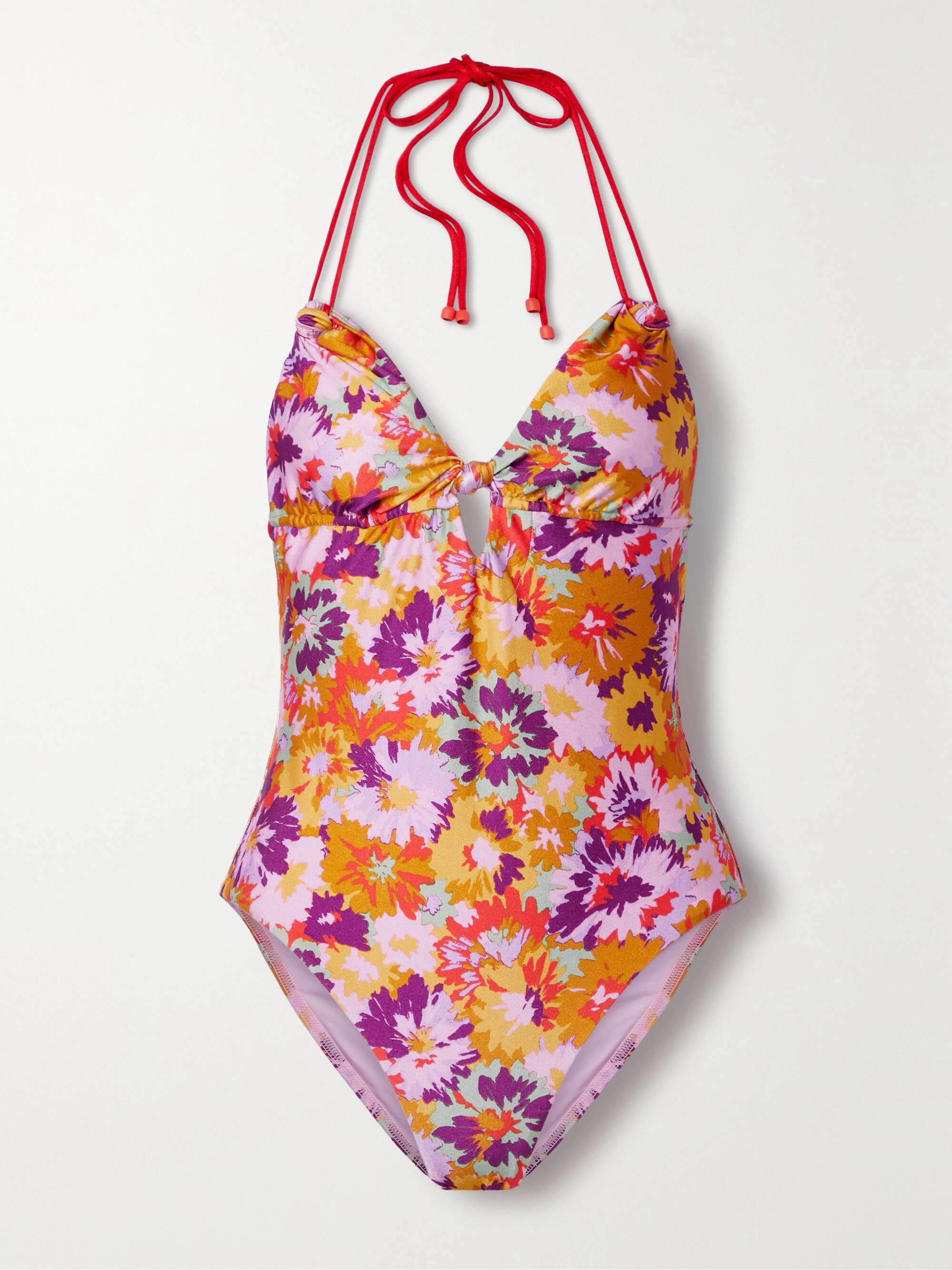 Bathing suit with flowers top
