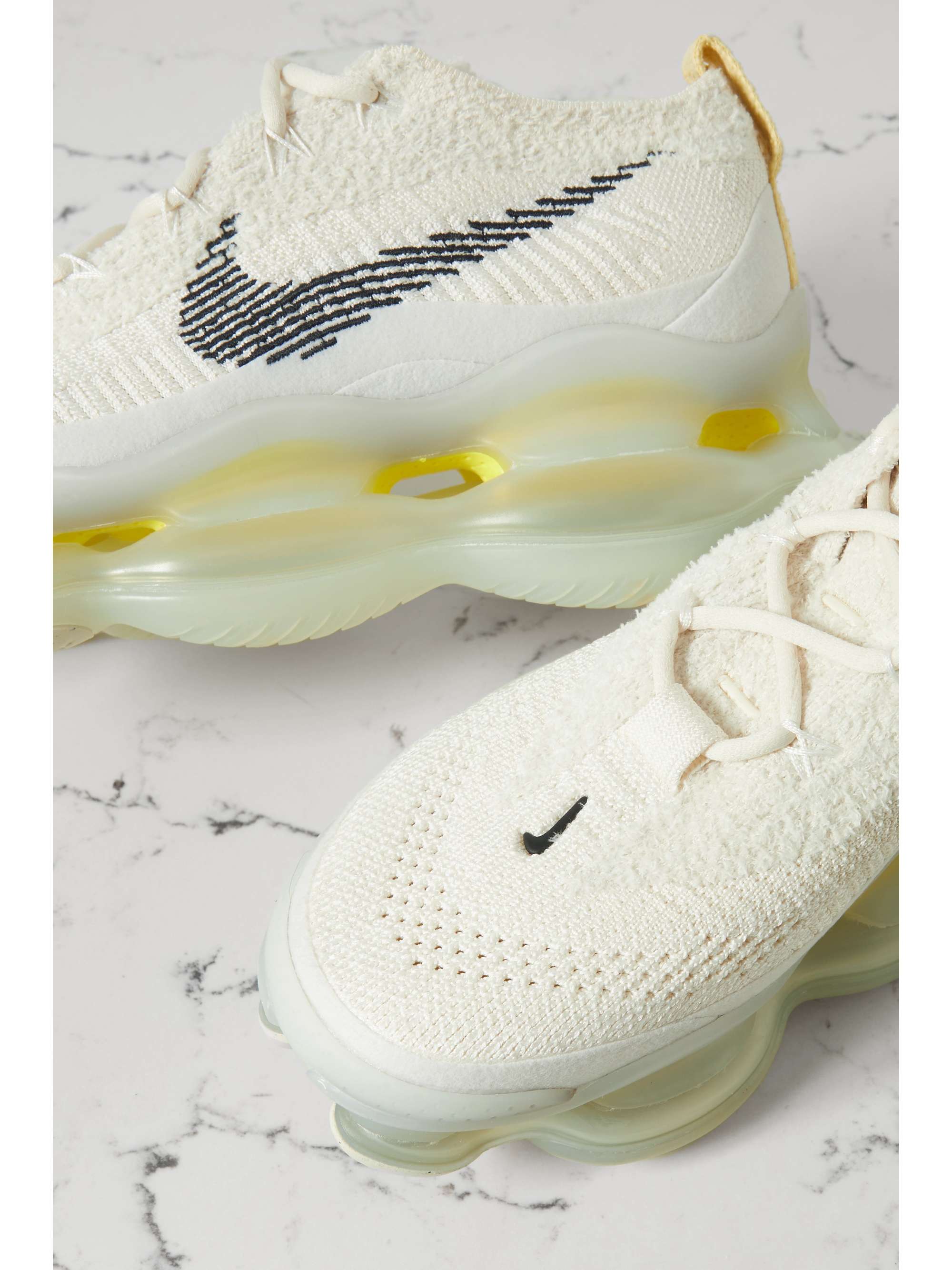 NIKE Air Max Scorpion rubber-trimmed stretch-knit sneakers