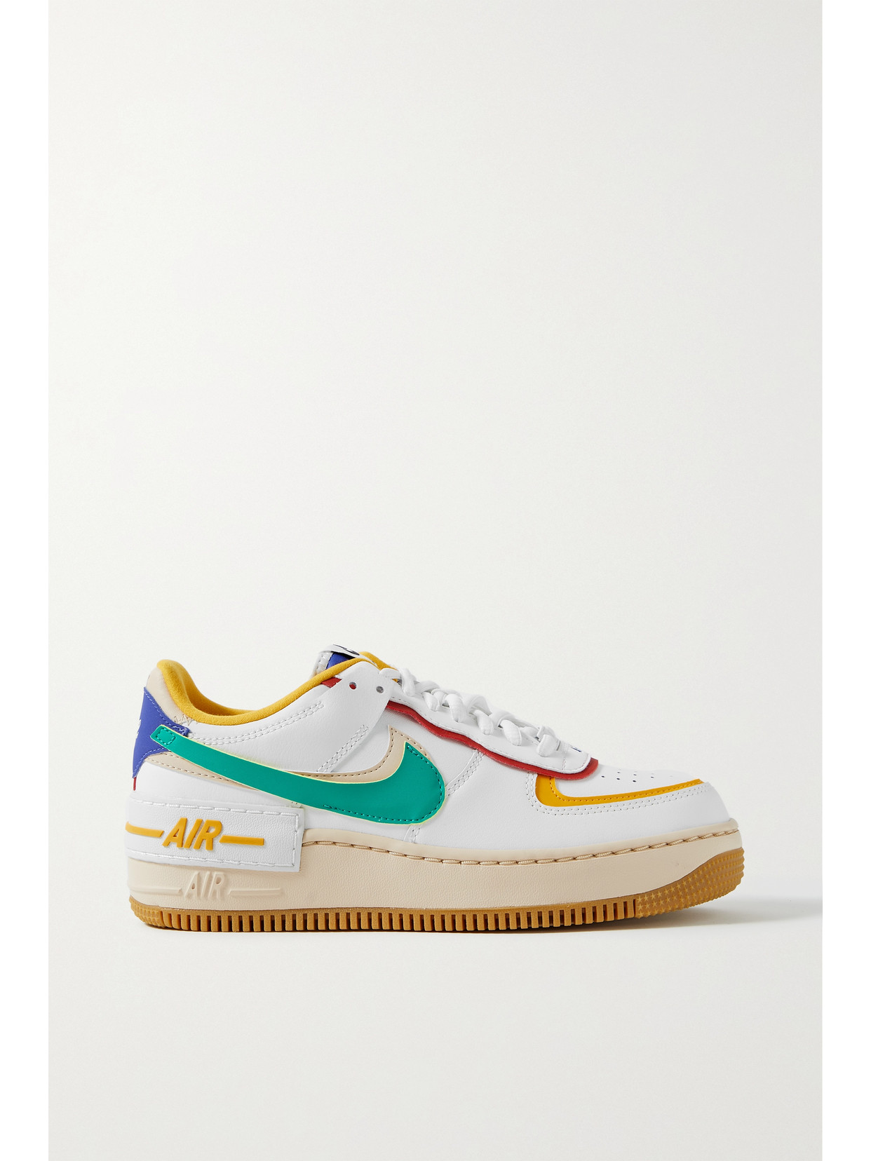Nike Air Force 1 Shadow Leather Sneakers In White