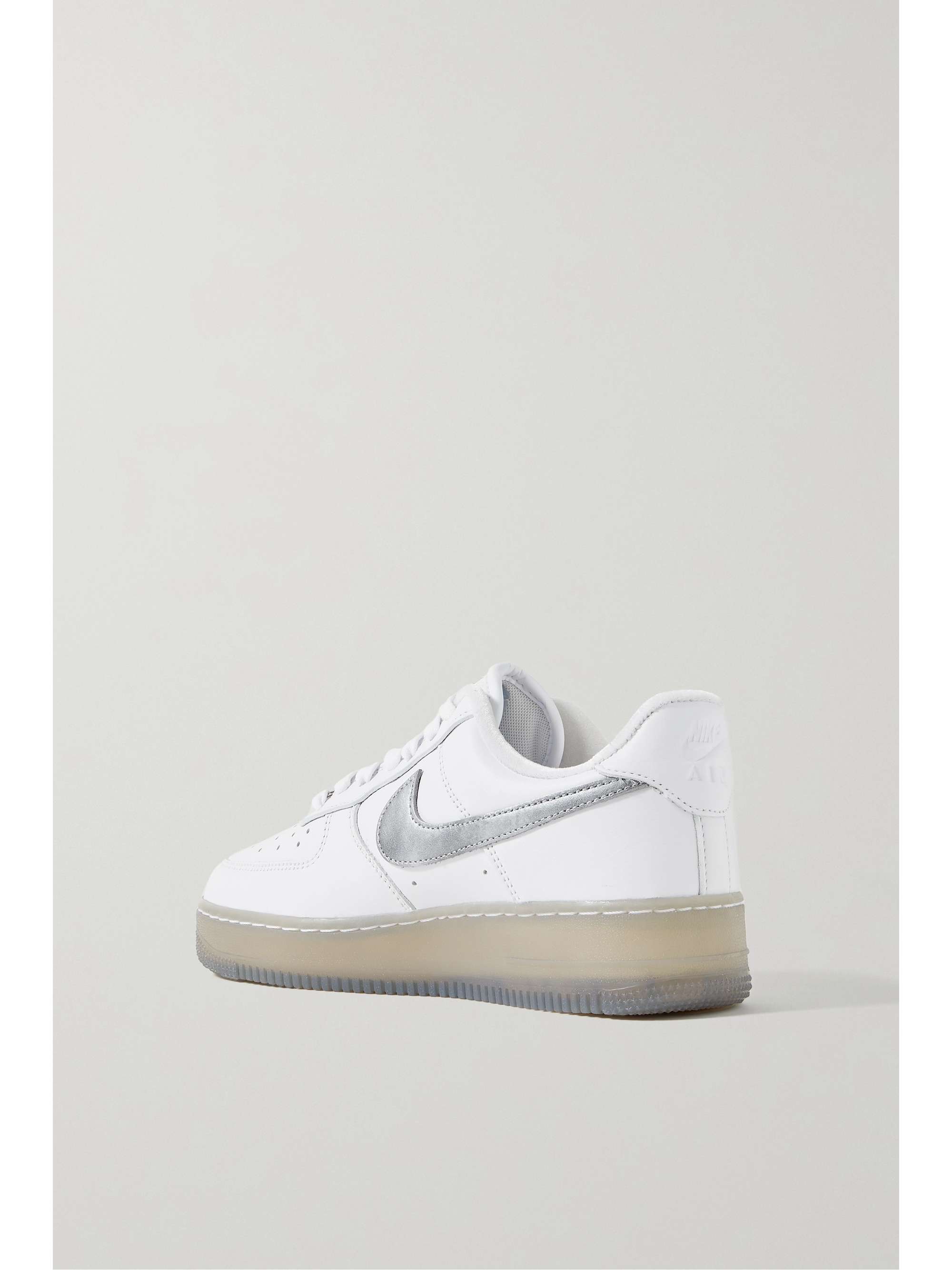 NIKE Air Force 1 '07 metallic leather sneakers