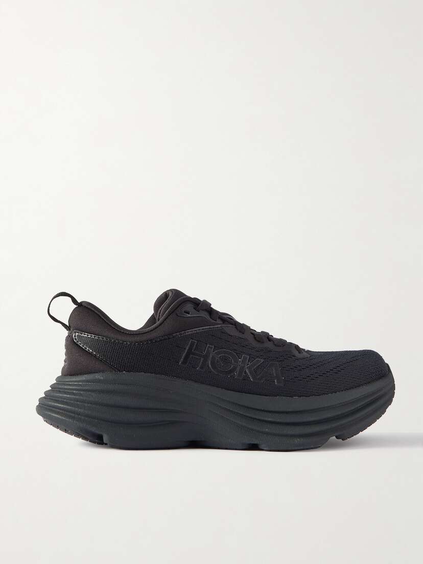Hoka Bondi 8 Rubber-trimmed Mesh Sneakers