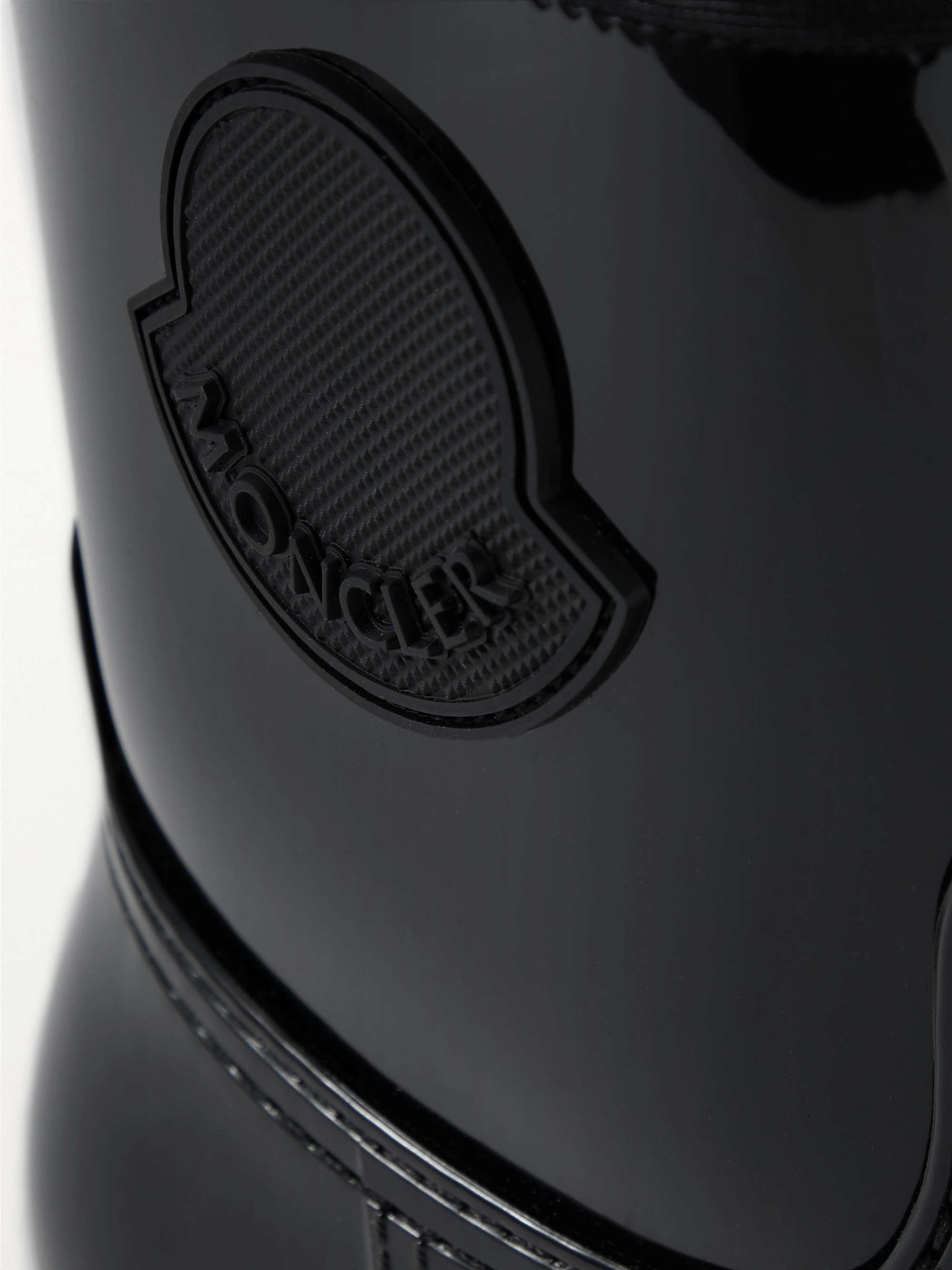 MONCLER Ginette logo-appliquéd glossed-rubber rain boots