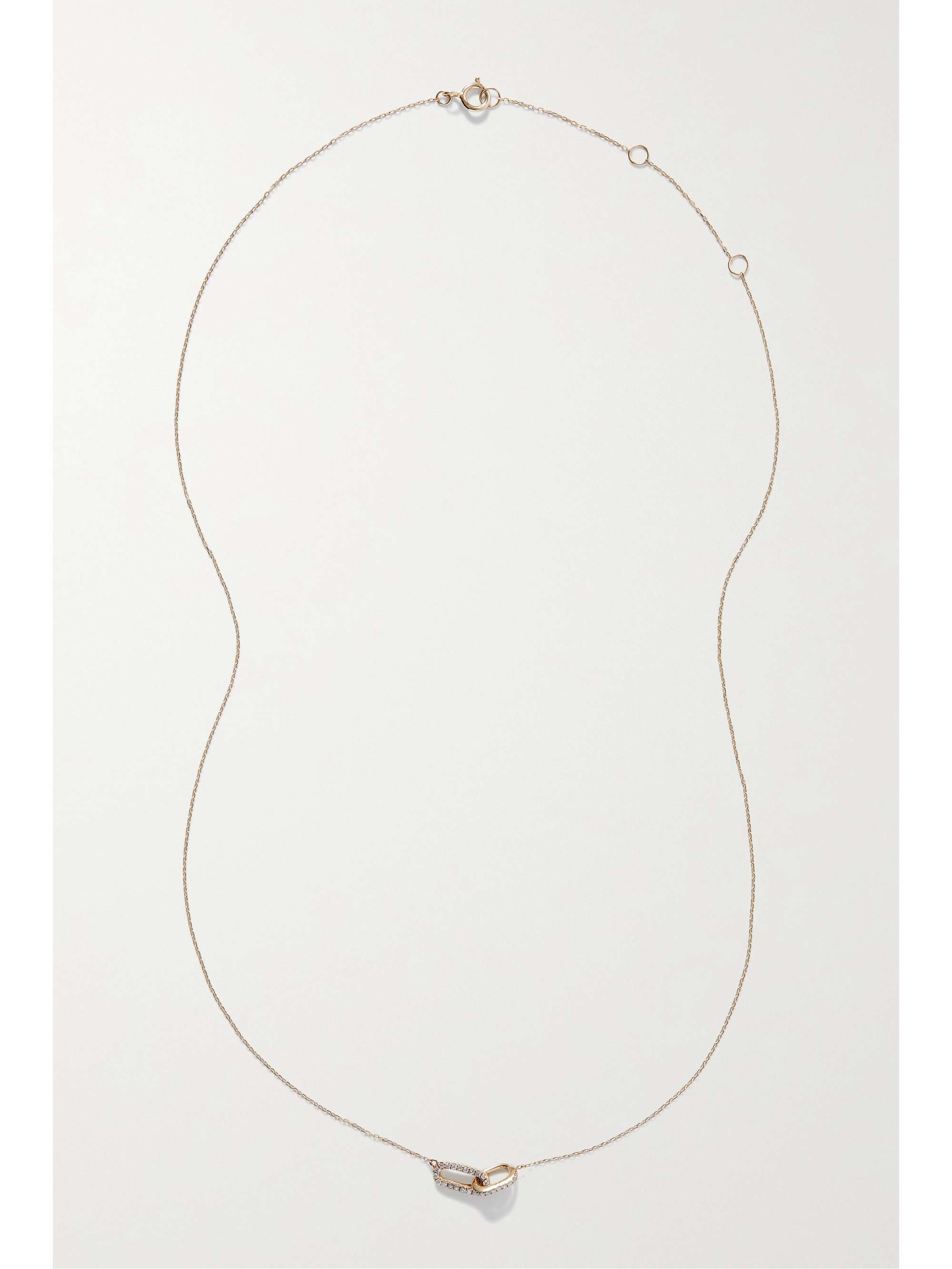 STONE AND STRAND Linked Up 14karat gold diamond necklace NETAPORTER