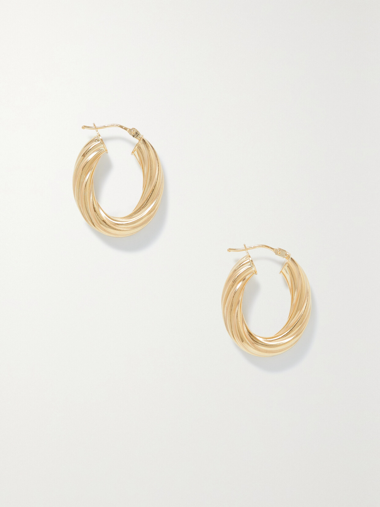 Stone And Strand Bold Gold Hoop Earrings