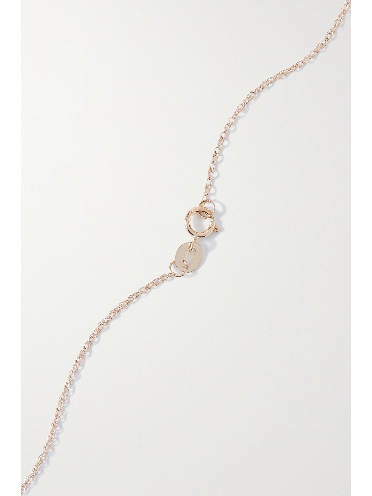 Stone And Strand Large Scripted Initial 10-karat Gold Diamond Necklace In Gold