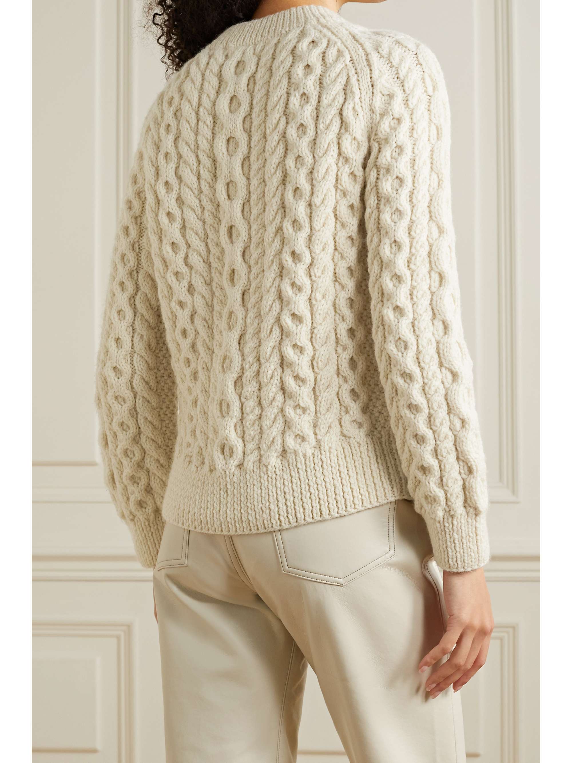 LINGUA FRANCA Rebel Rebel cable-knit wool sweater