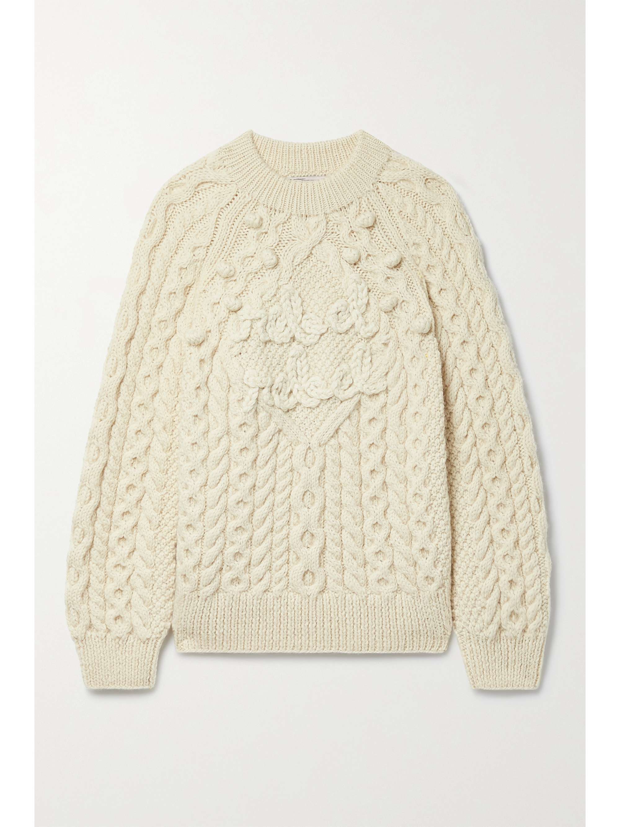 LINGUA FRANCA Rebel Rebel cable-knit wool sweater