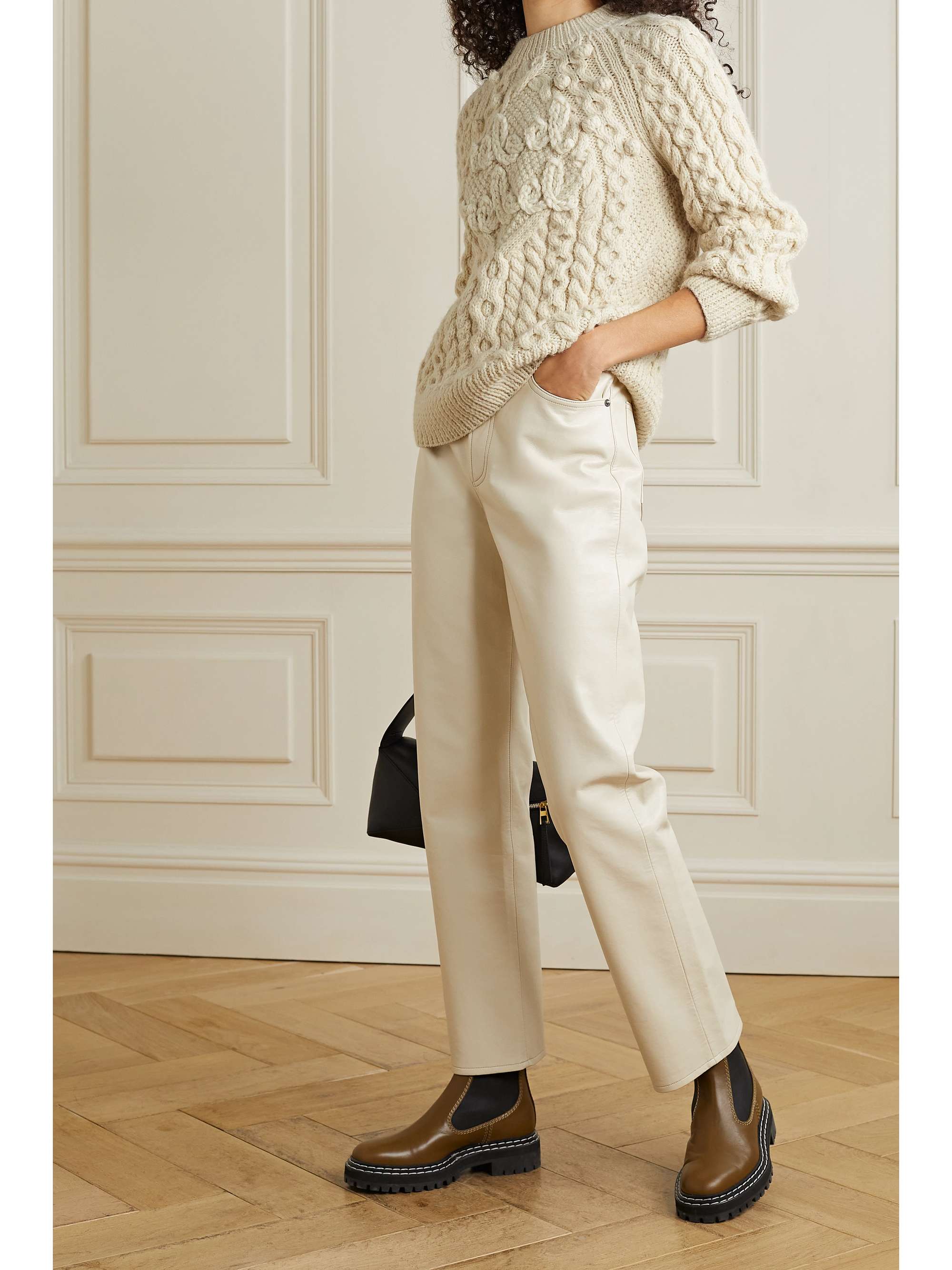 LINGUA FRANCA Rebel Rebel cable-knit wool sweater