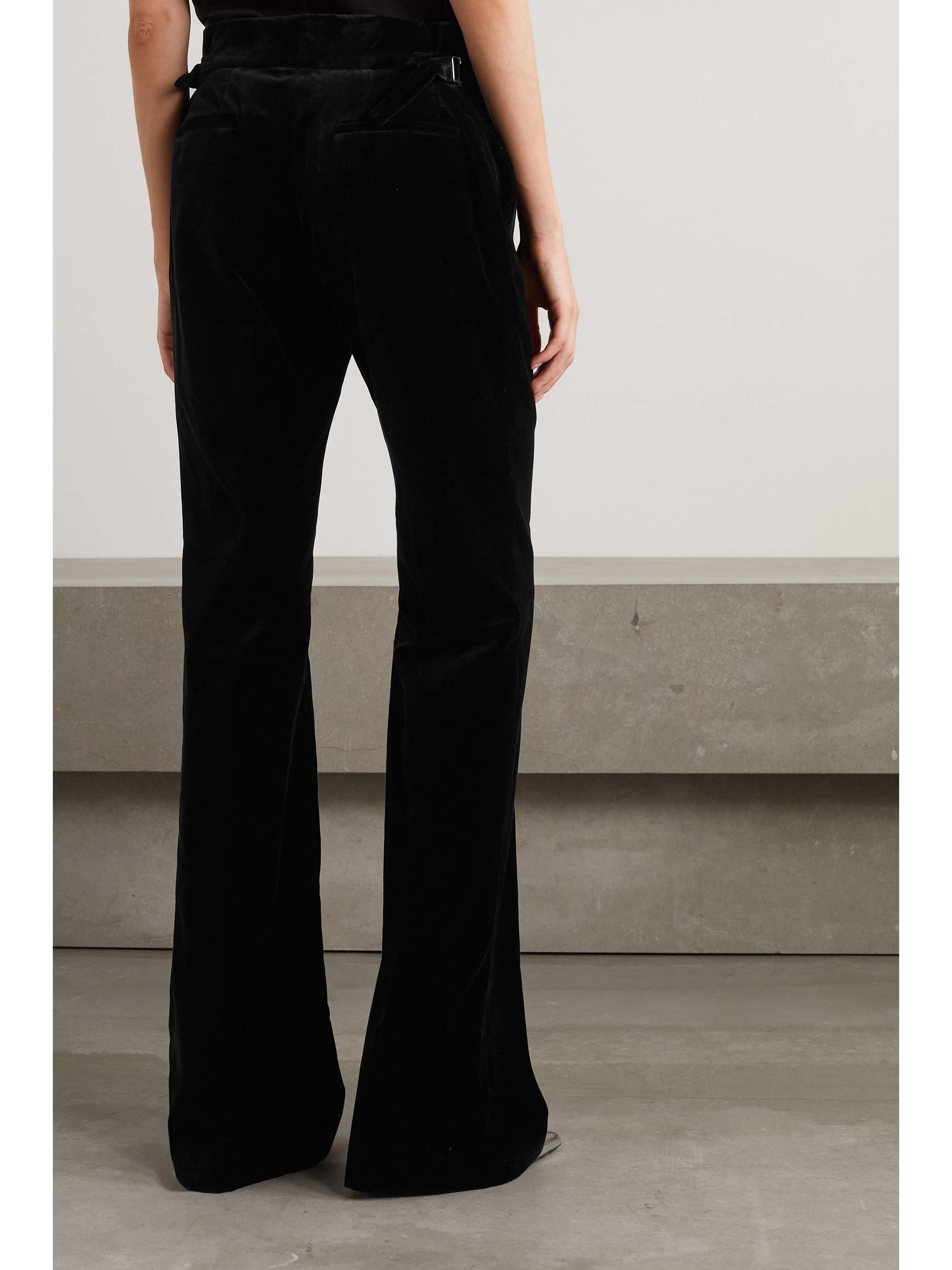 TOM FORD Cotton-velvet flared pants | NET-A-PORTER