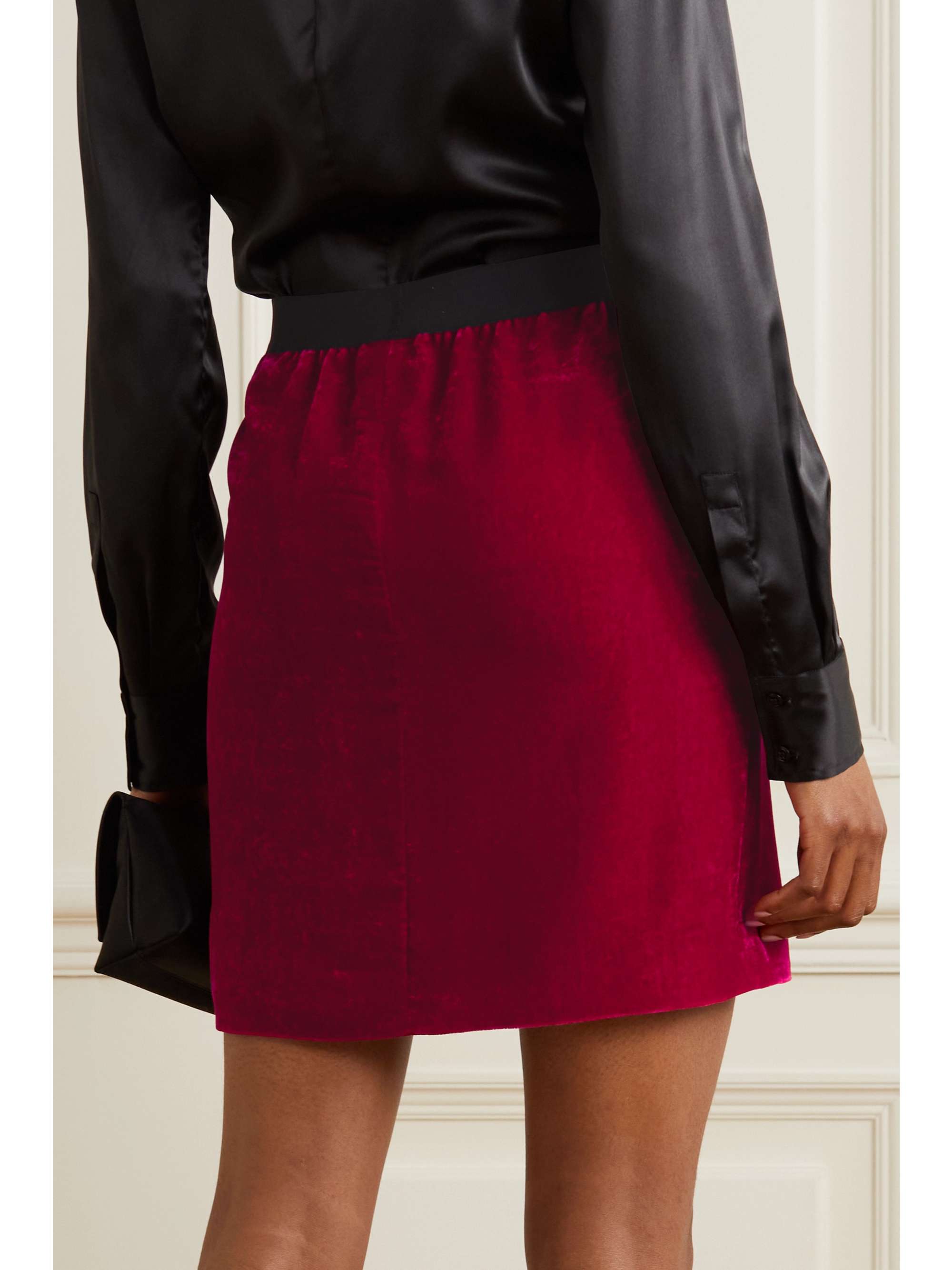 TOM FORD Velvet mini skirt