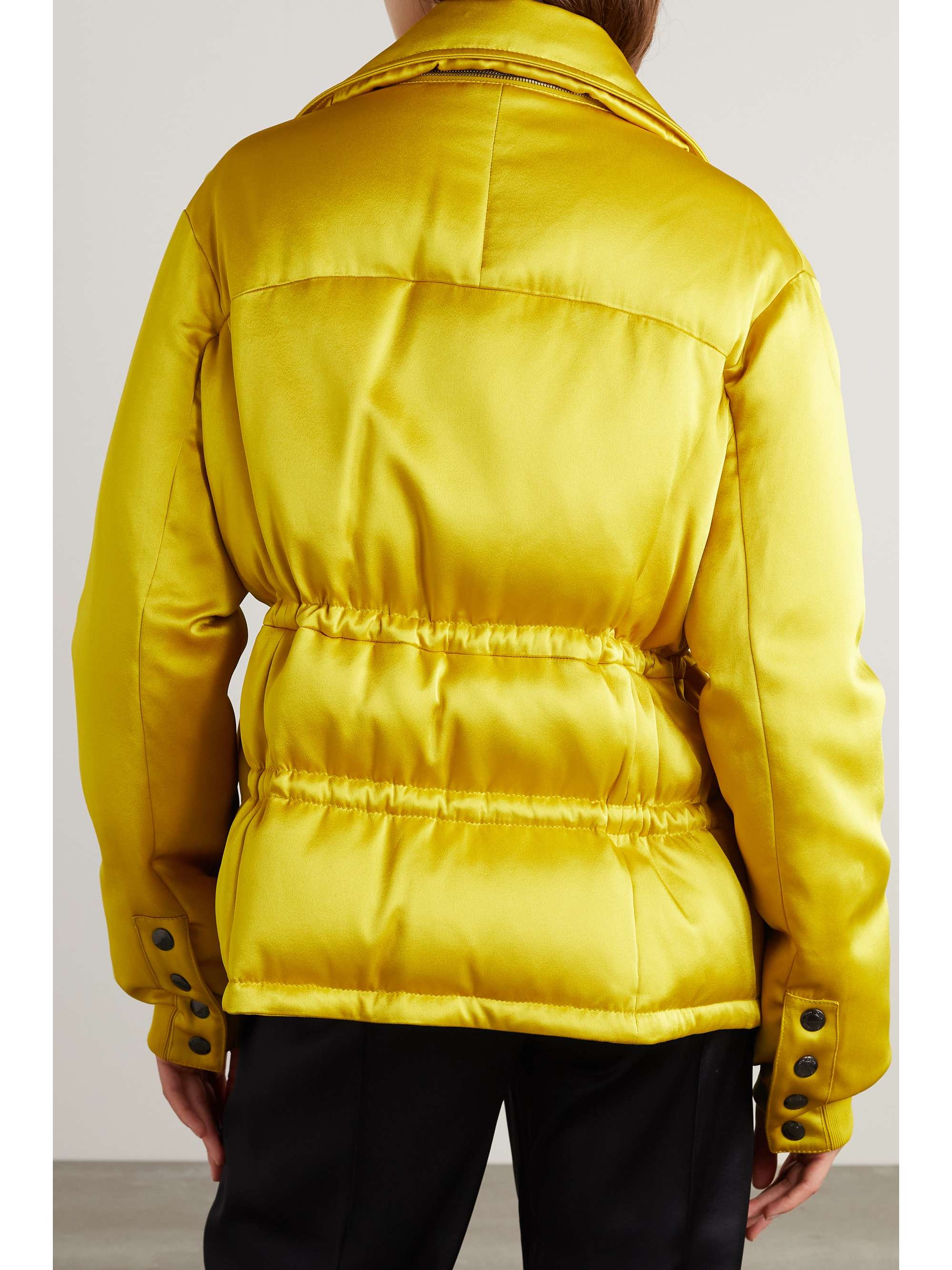 TOM FORD Convertible quilted satin down coat