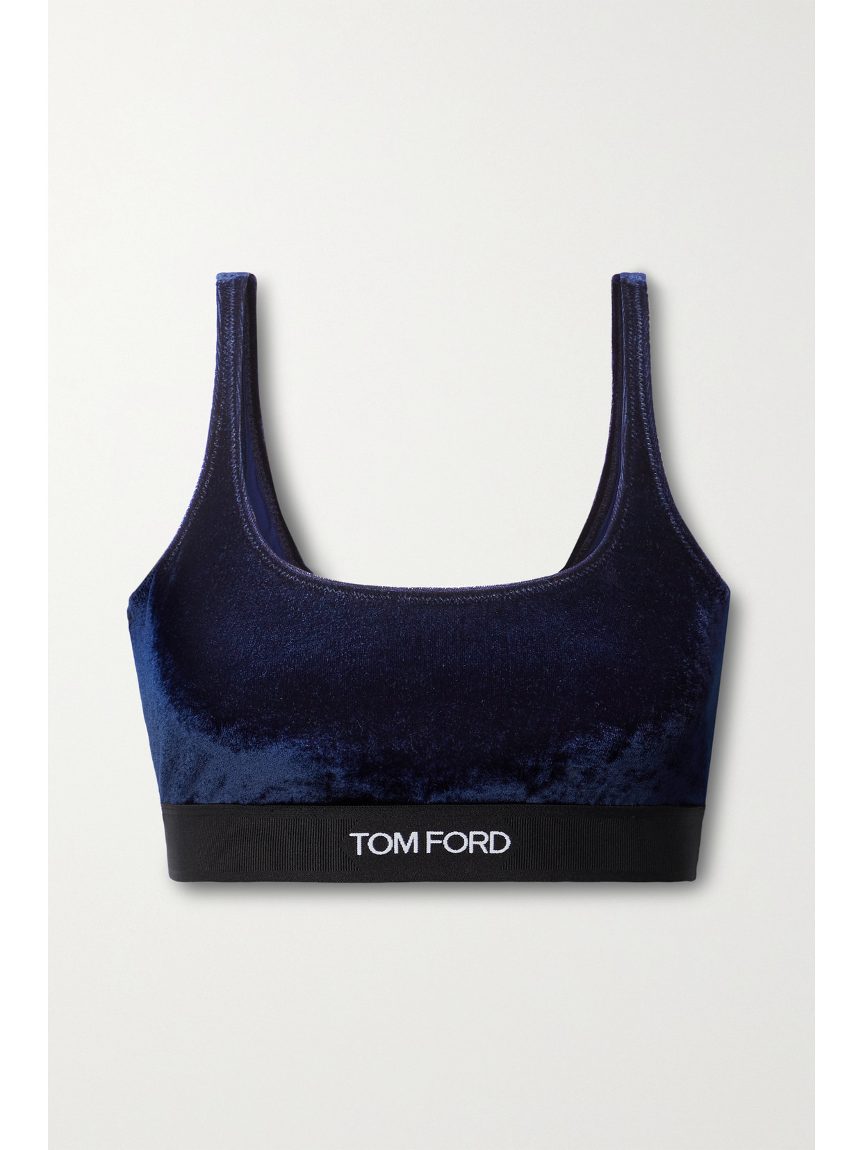Tom Ford Black Signature Bra In Blue