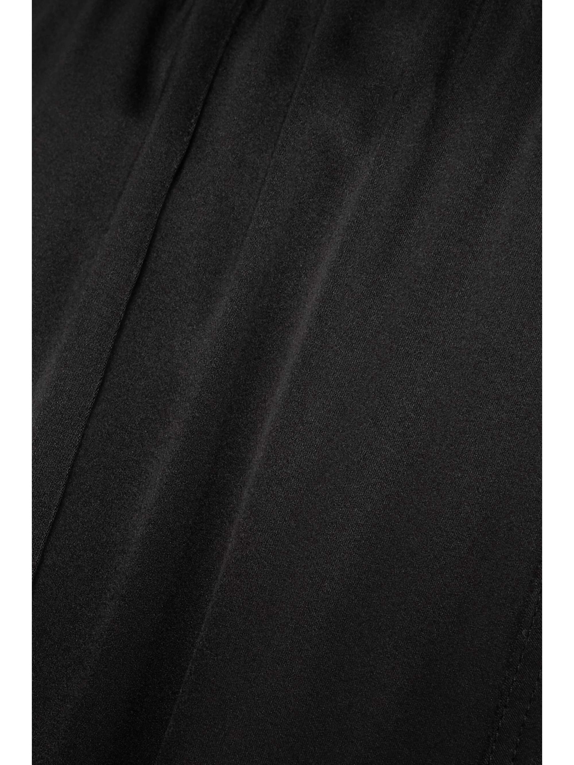 TOM FORD Velvet-trimmed stretch-silk satin pants