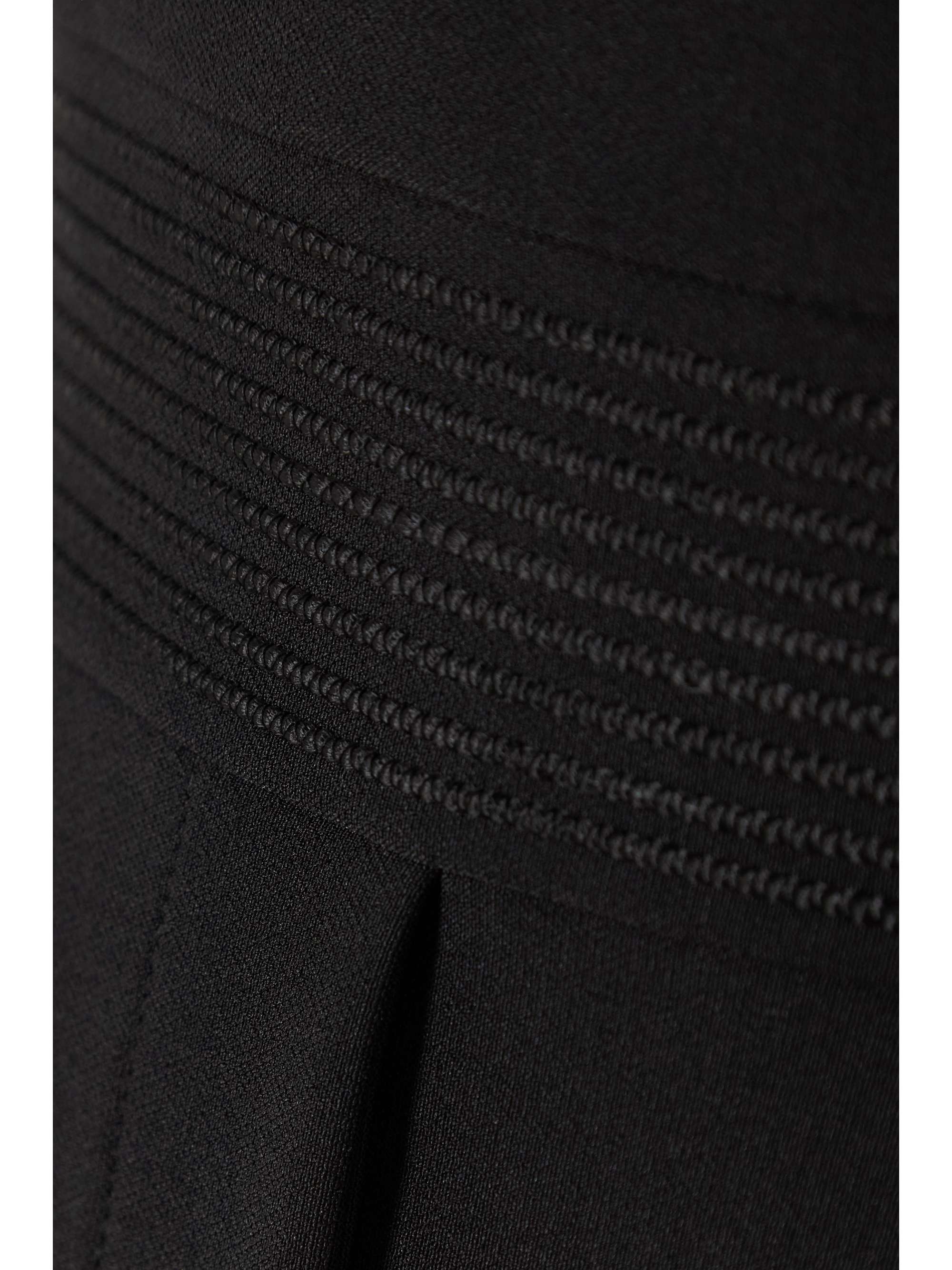 ELIE SAAB Feather-trimmed crepe jumpsuit