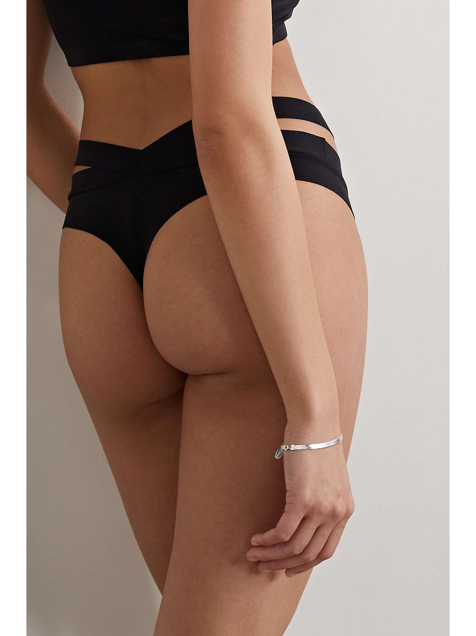 COMMANDO Cutout stretch-jersey thong