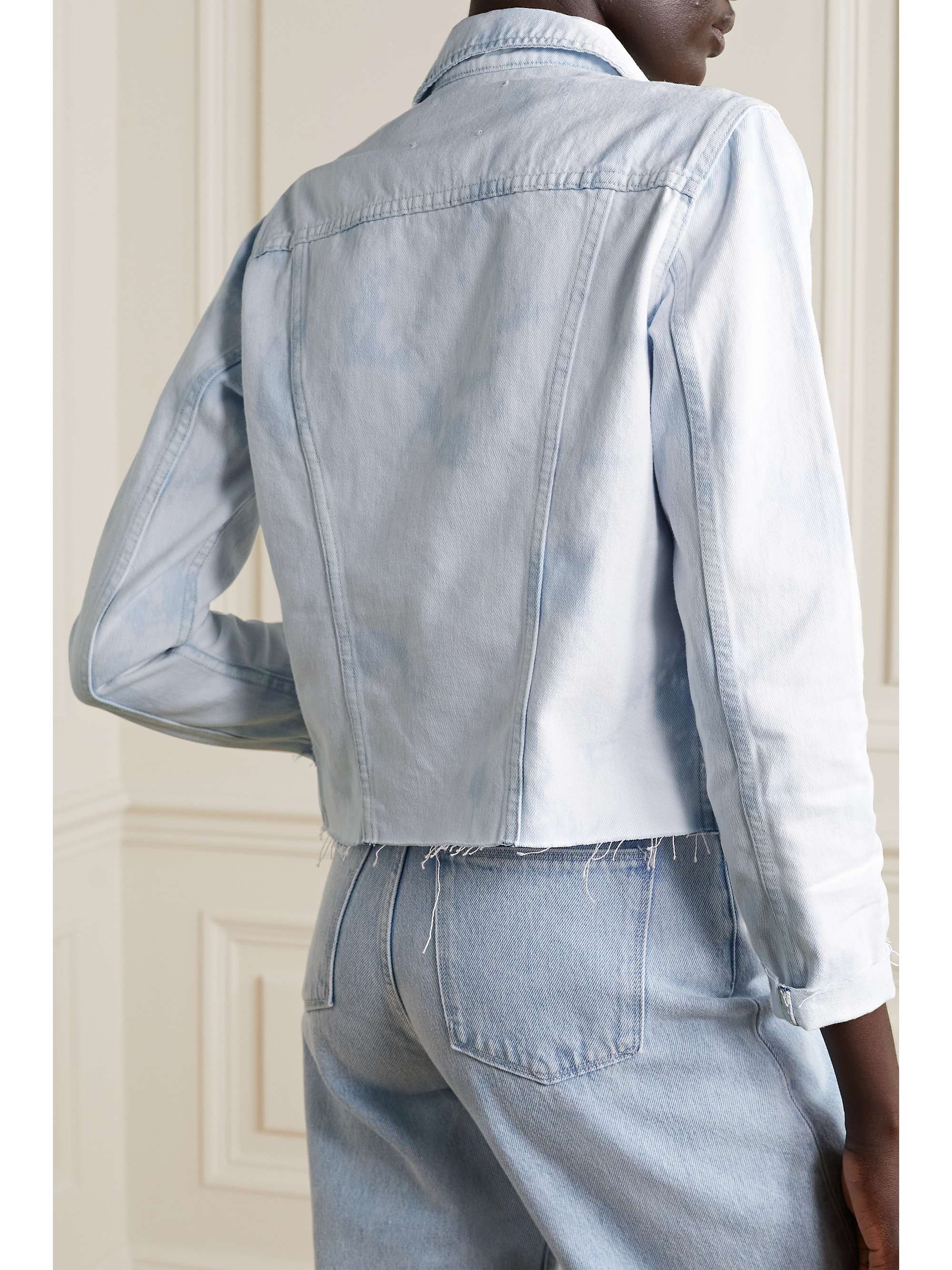 Light denim Janelle frayed denim jacket | L'AGENCE | NET-A-PORTER