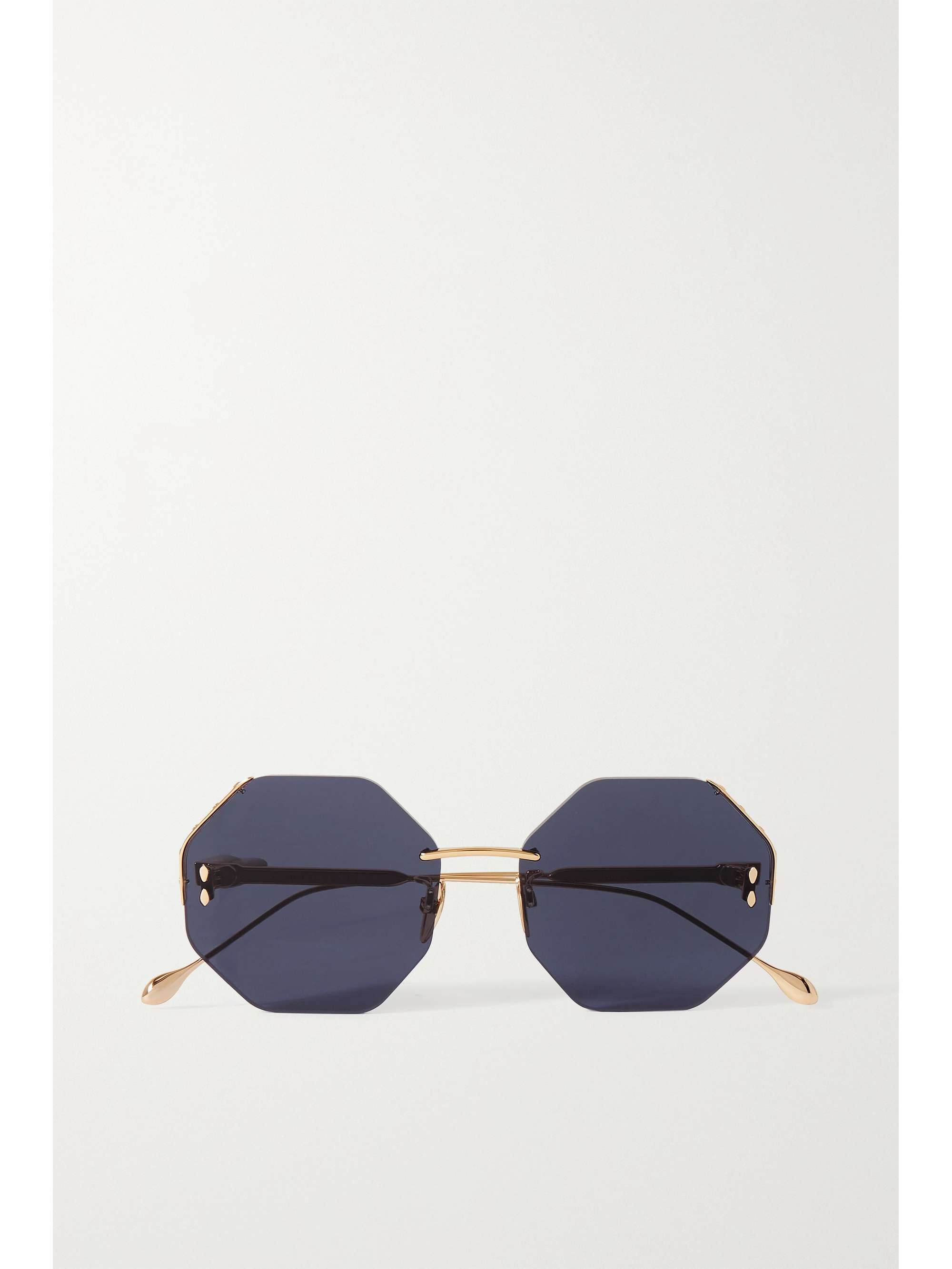 Rose gold octagon sunglasses Clearance