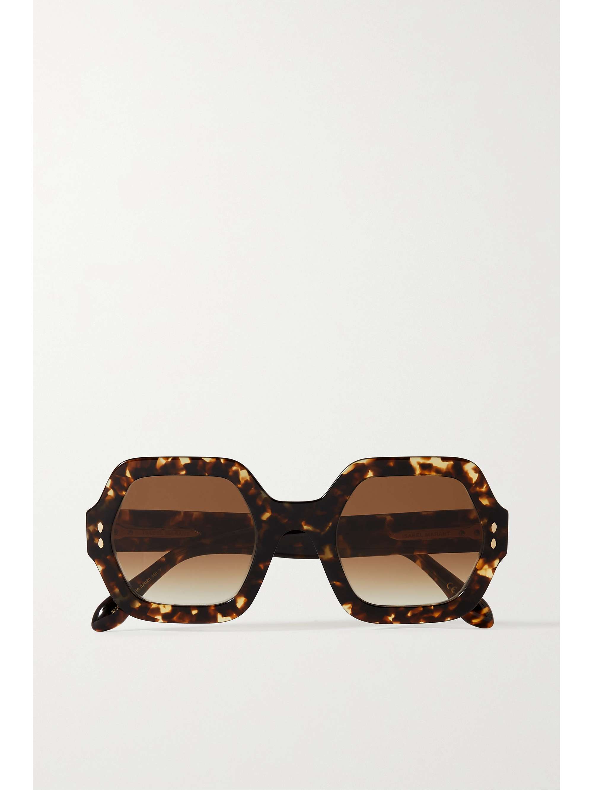 Tortoiseshell Hexagon-frame acetate sunglasses | ISABEL MARANT | NET-A ...