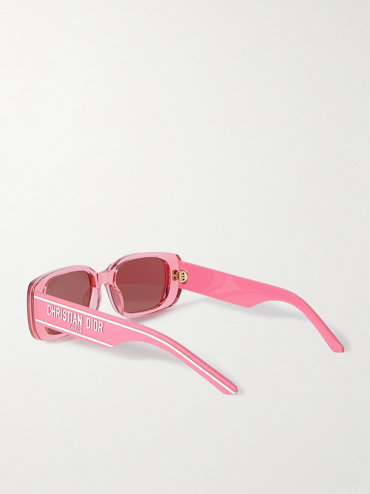 Shop Dior Wil S2u Rectangular-frame Acetate Sunglasses In Pink