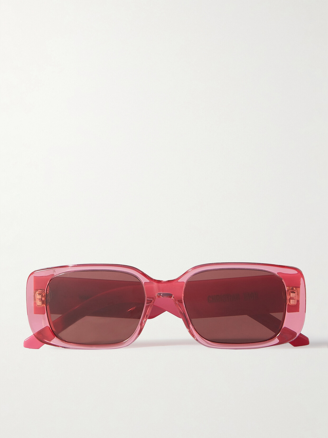 Shop Dior Wil S2u Rectangular-frame Acetate Sunglasses In Pink