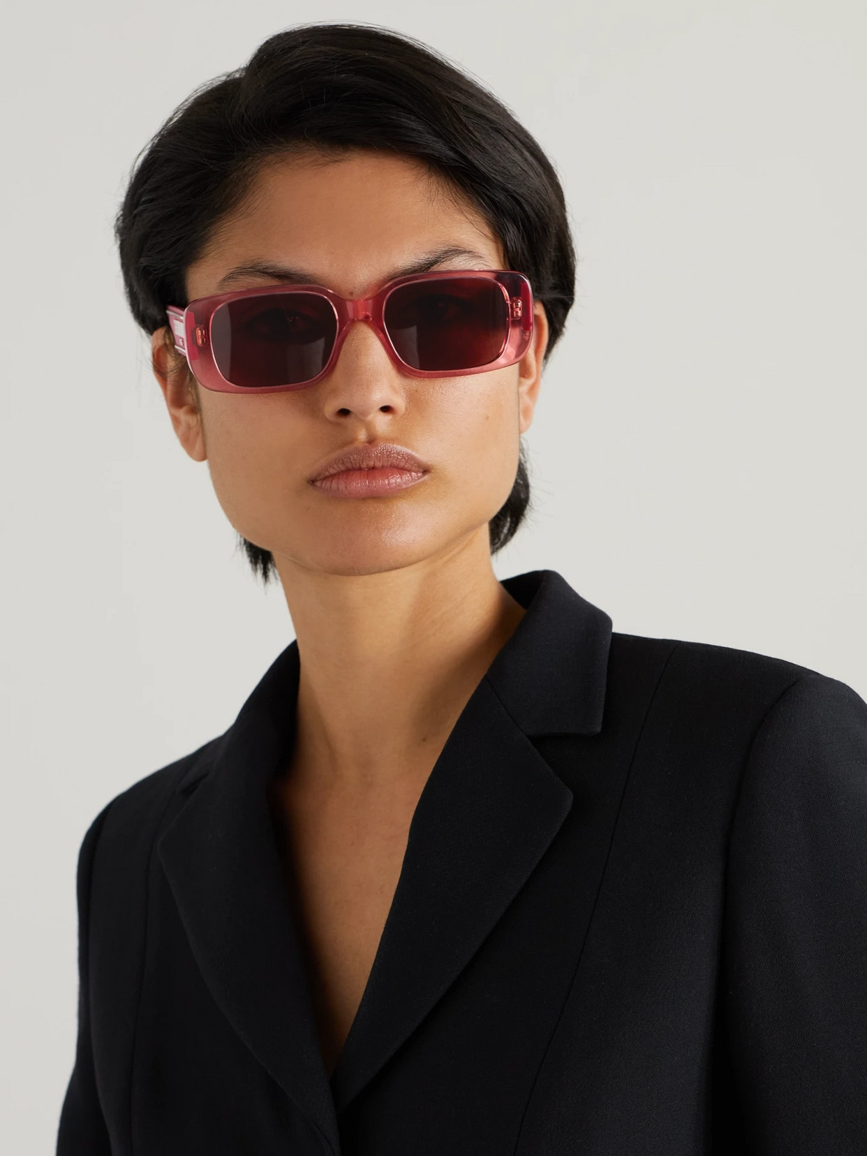 Shop Dior Wil S2u Rectangular-frame Acetate Sunglasses In Pink