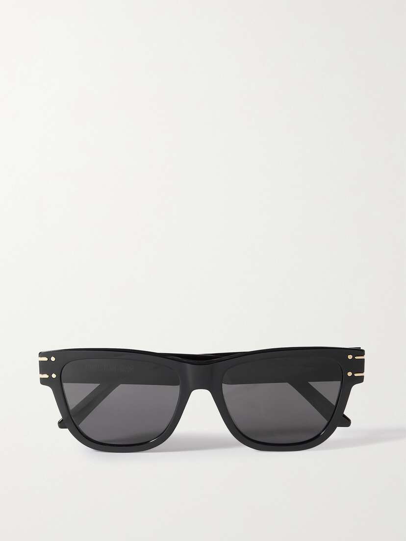 DIOR Eyewear Diorsignature S6u Cat-eye Acetate And Gold-tone Sunglasses