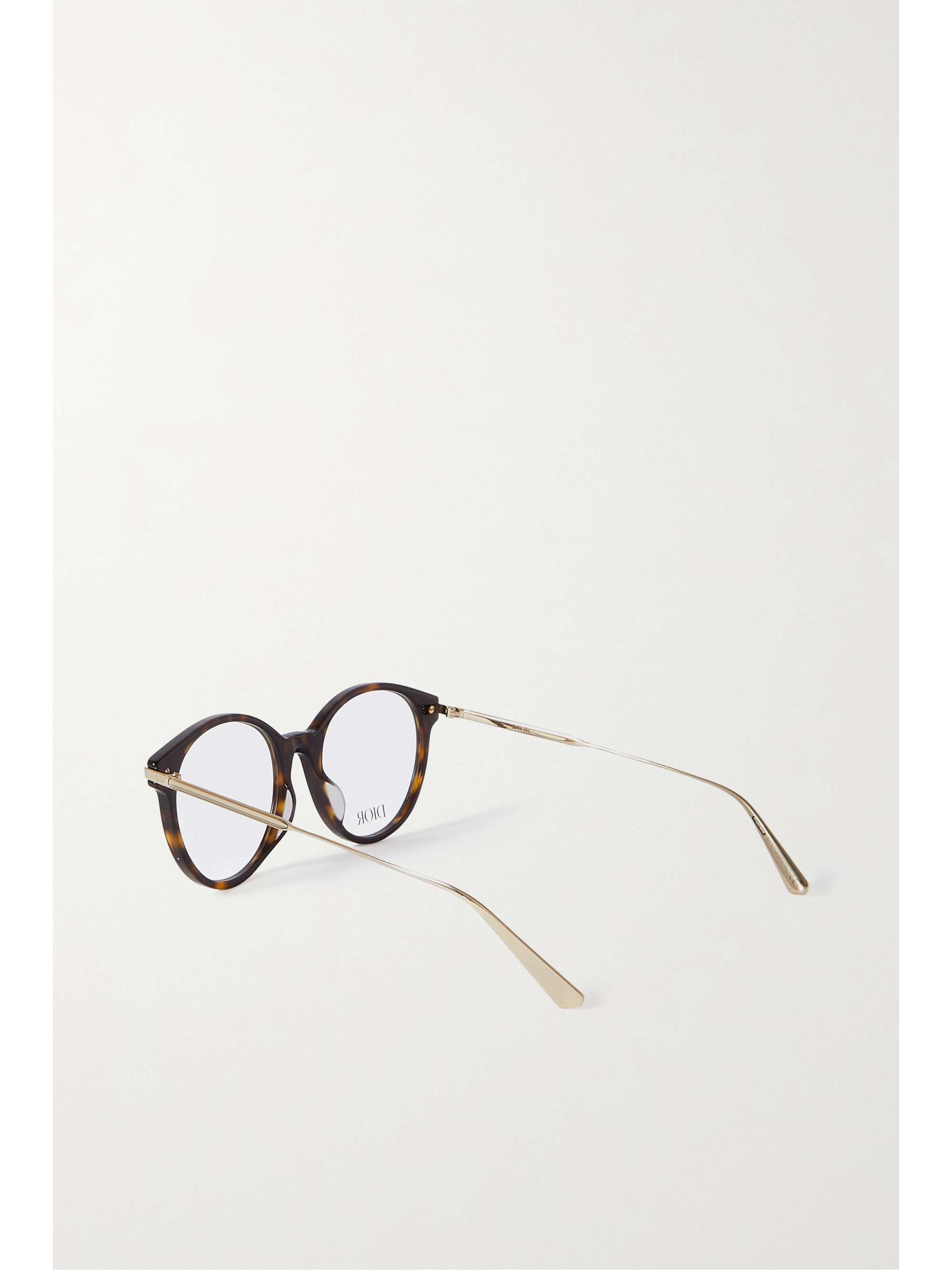 DIOR EYEWEAR GemDior O round-frame acetate and gold-tone optical glasses