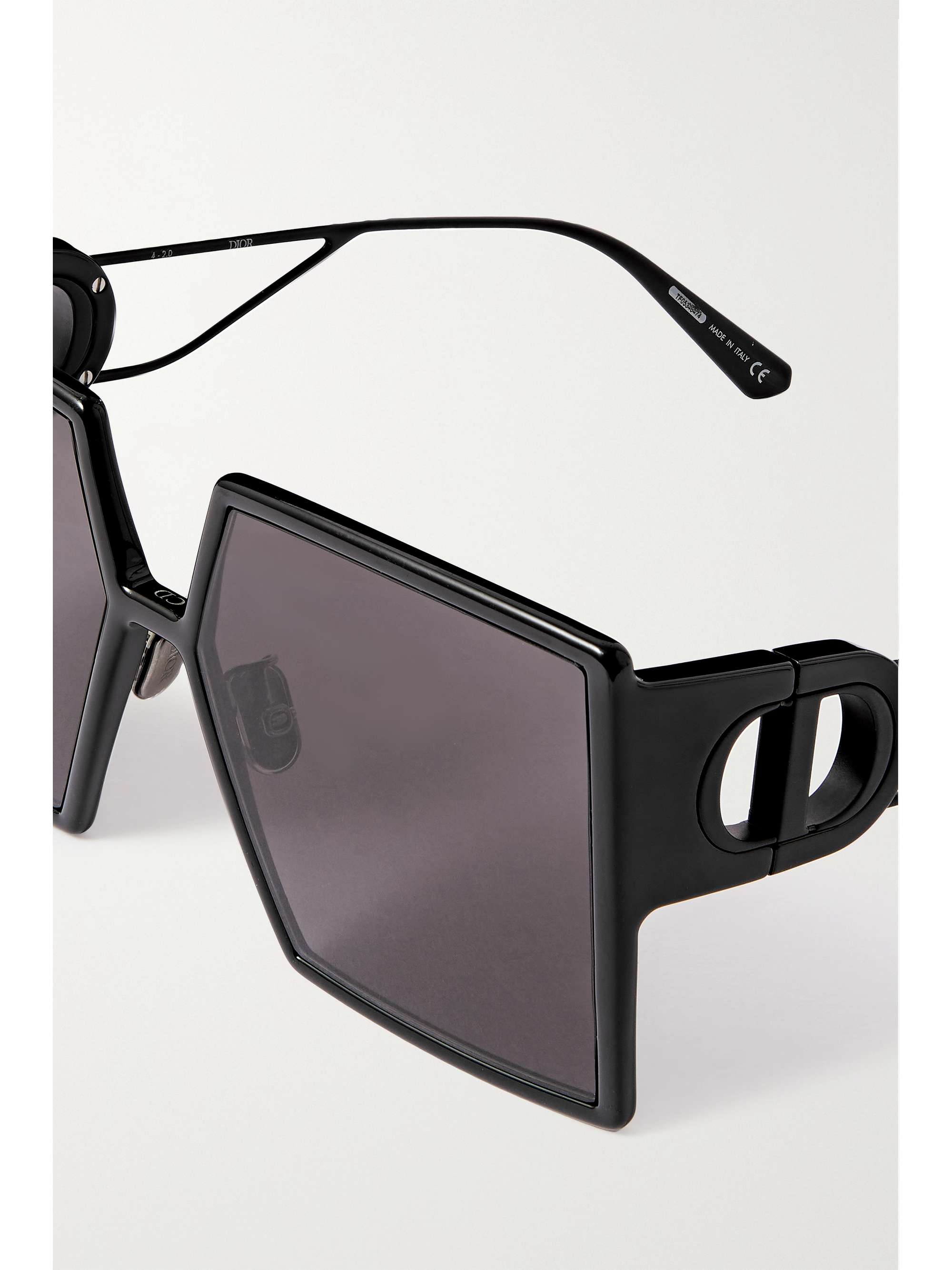 DIOR EYEWEAR 30Montaigne SU oversized square-frame acetate and gold-tone sunglasses