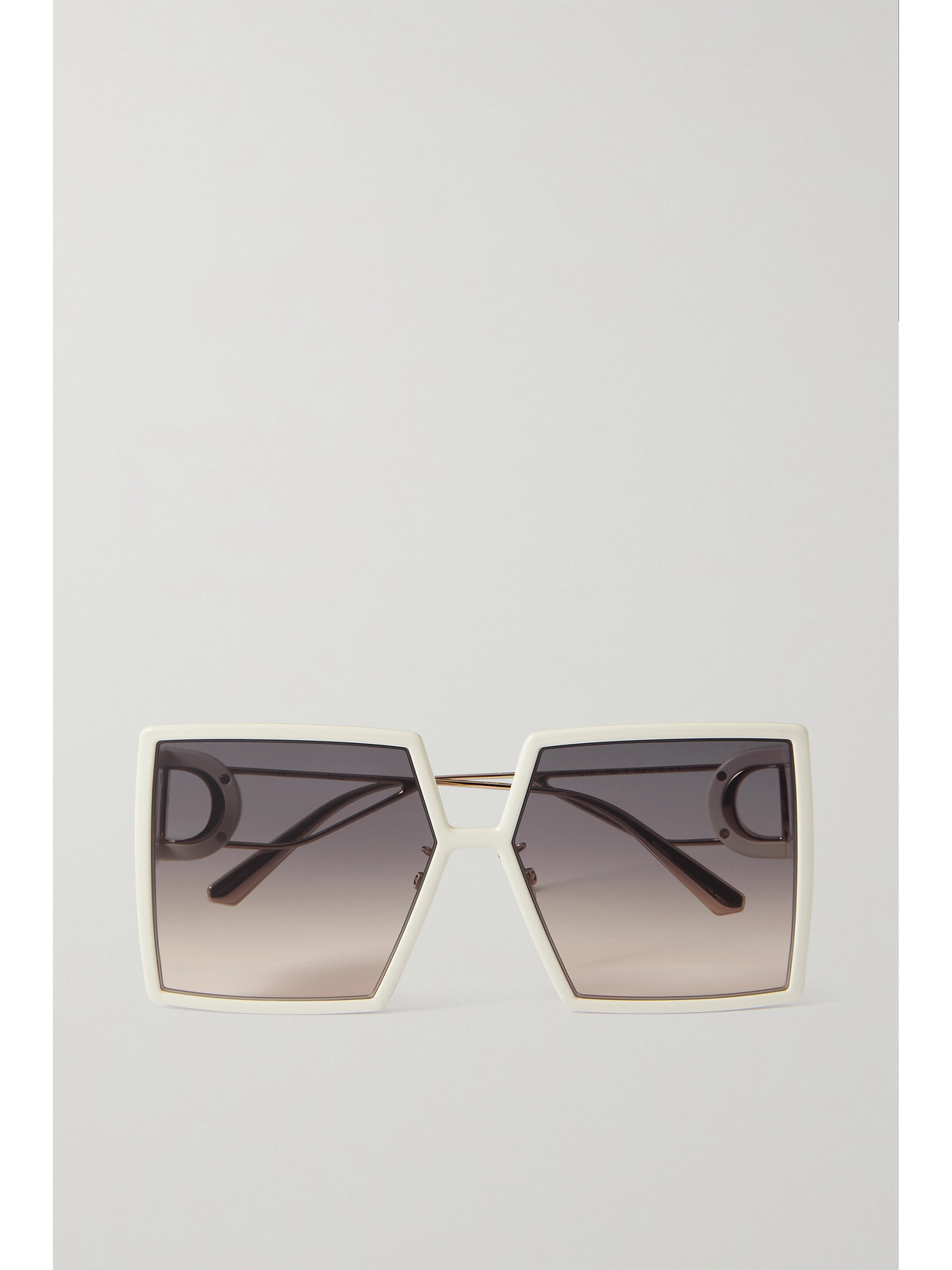 DIOR 30MONTAIGNE SU OVERSIZED SQUARE-FRAME ACETATE AND GOLD-TONE SUNGLASSES