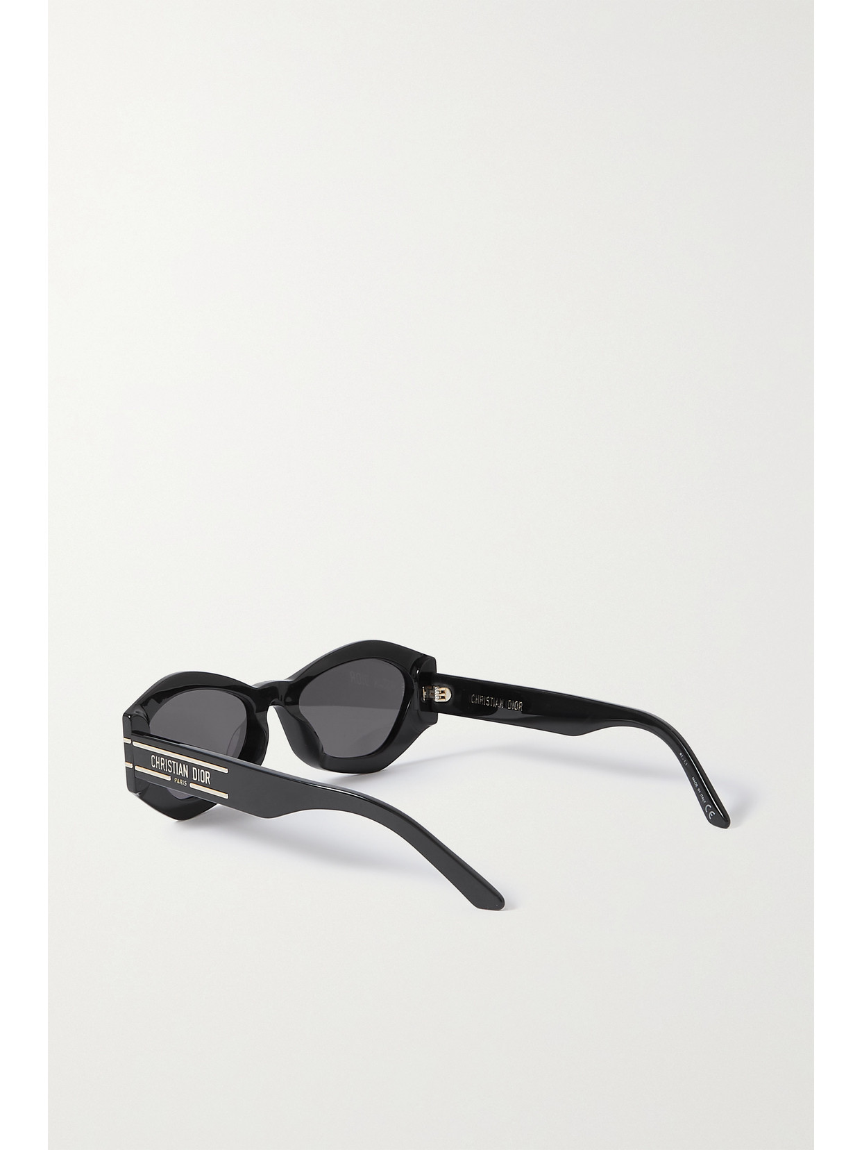 Shop Dior Signature B1u Cat-eye Acetate Sunglasses In Black