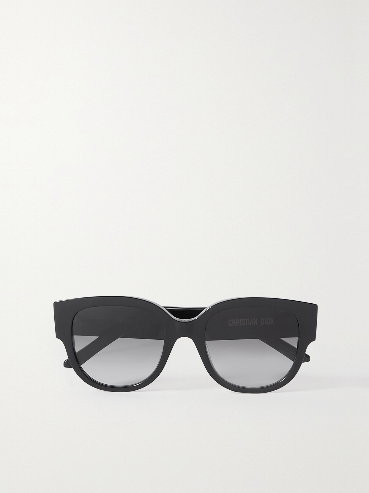 DIOR Eyewear - Wildior Bu Round-frame Embossed Acetate Sunglasses - Black