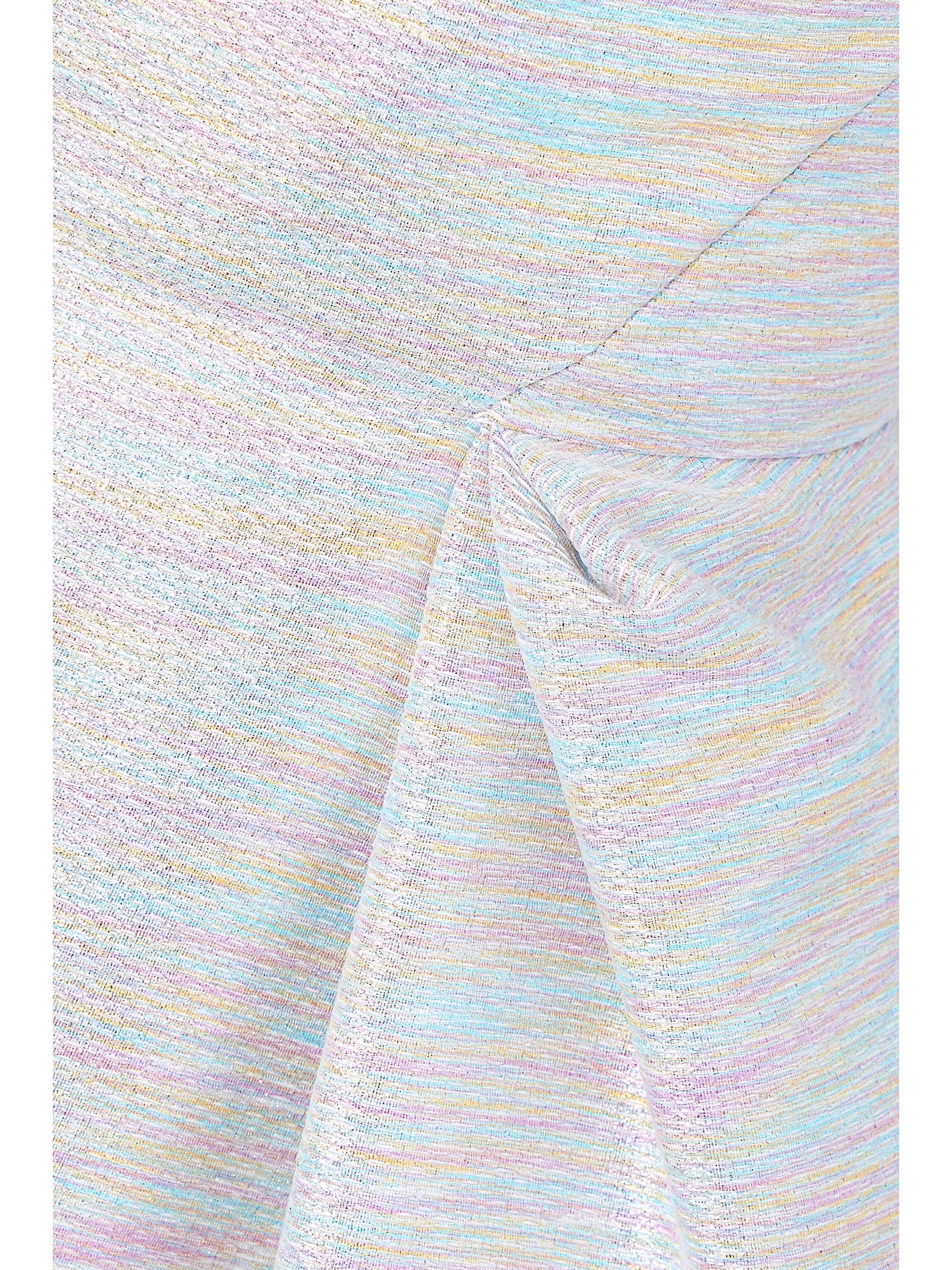 CHRISTOPHER JOHN ROGERS Strapless pleated metallic jacquard gown