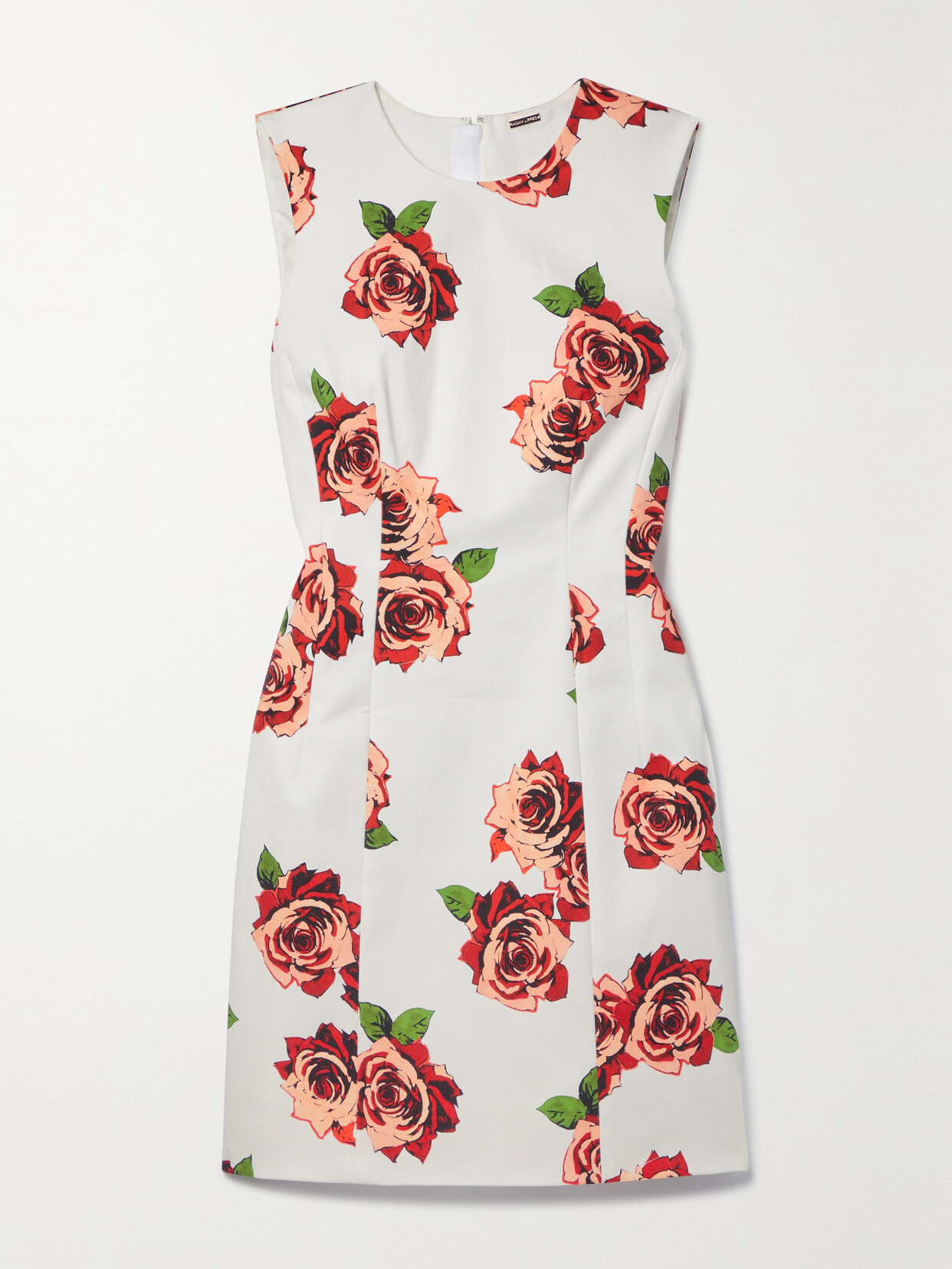 Adam Lippes Floral-print Cotton-blend Twill Mini Dress