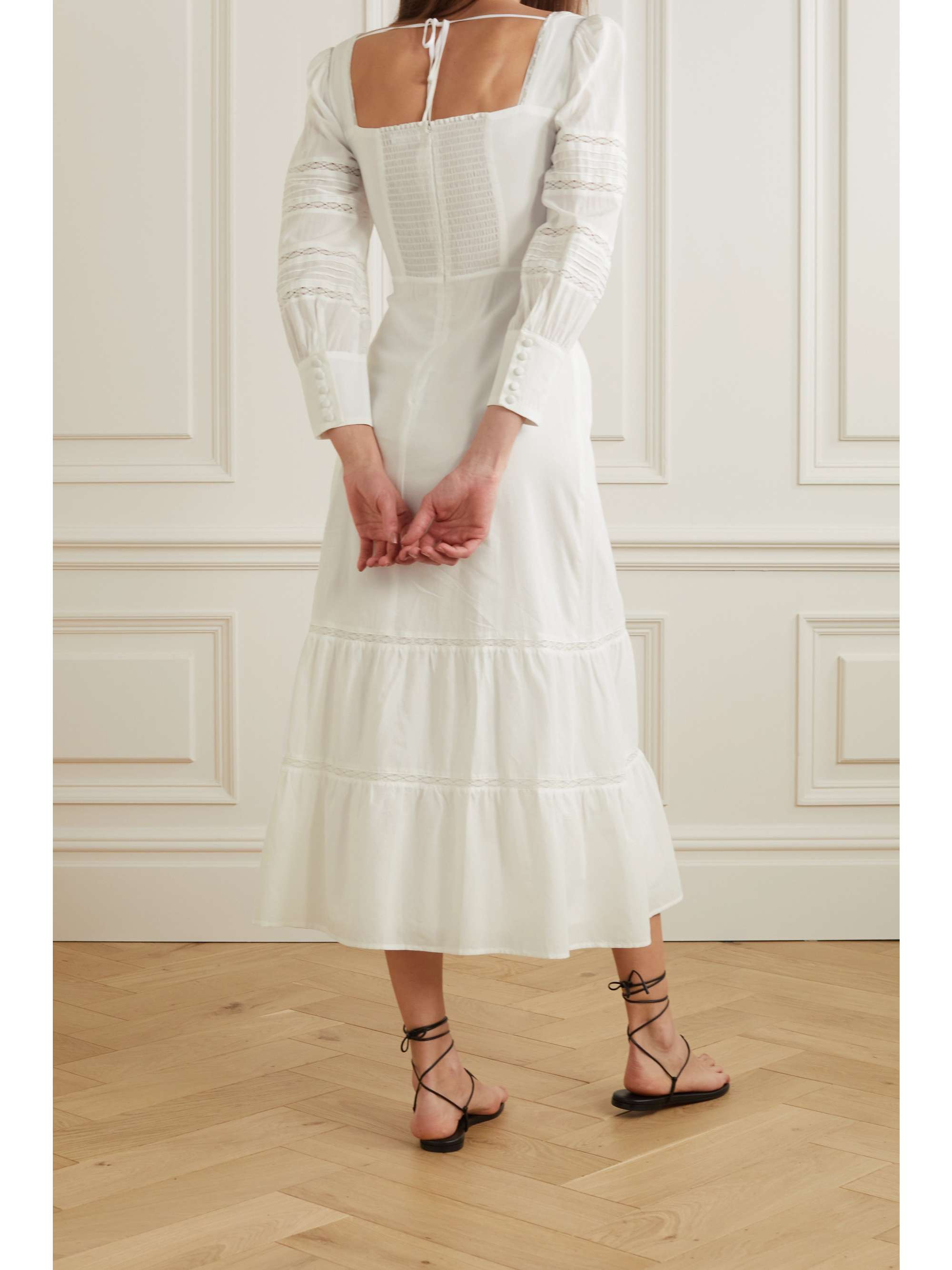 NET SUSTAIN Dolan lace-trimmed organic 