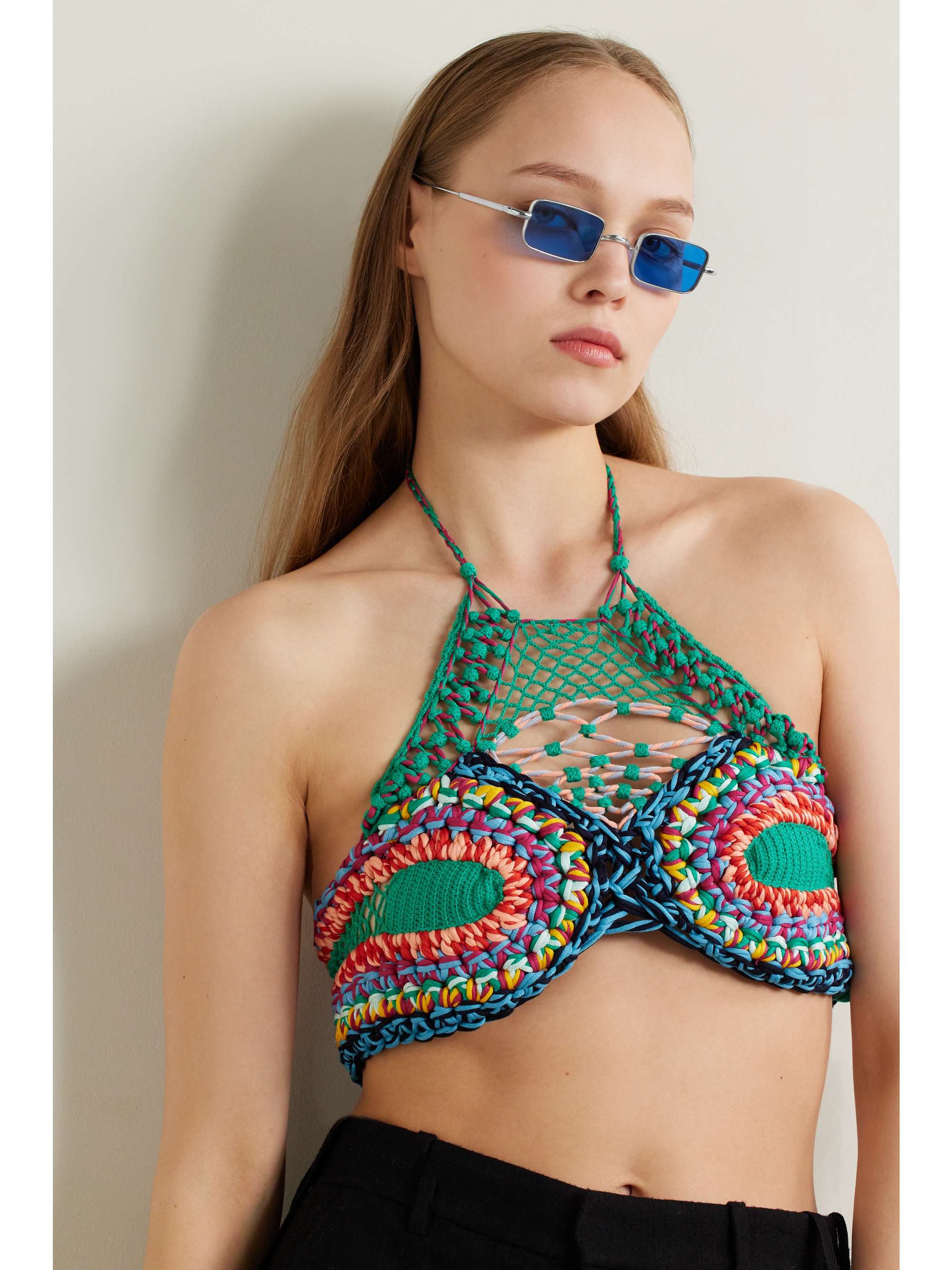 JACQUES MARIE MAGE + The Velvet Underground Fatale square-frame silver-tone sunglasses