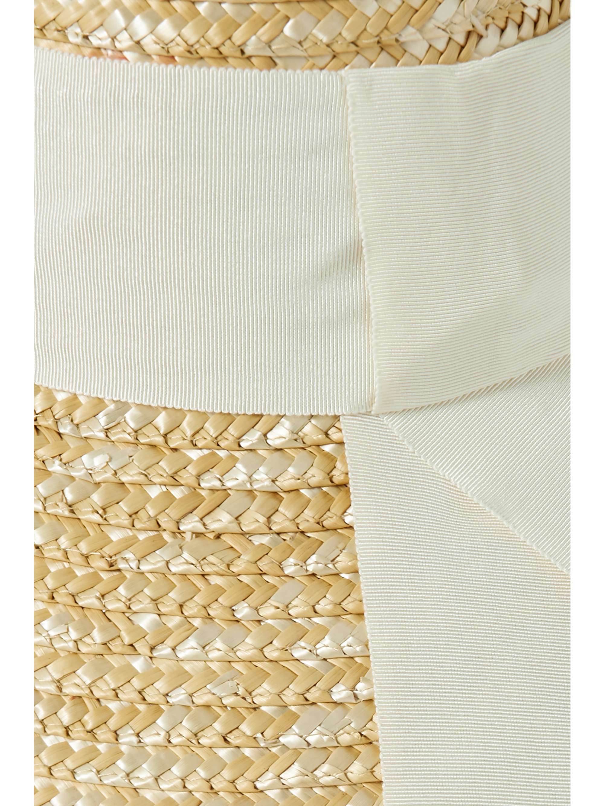 EUGENIA KIM Mirabel grosgrain-trimmed straw sunhat