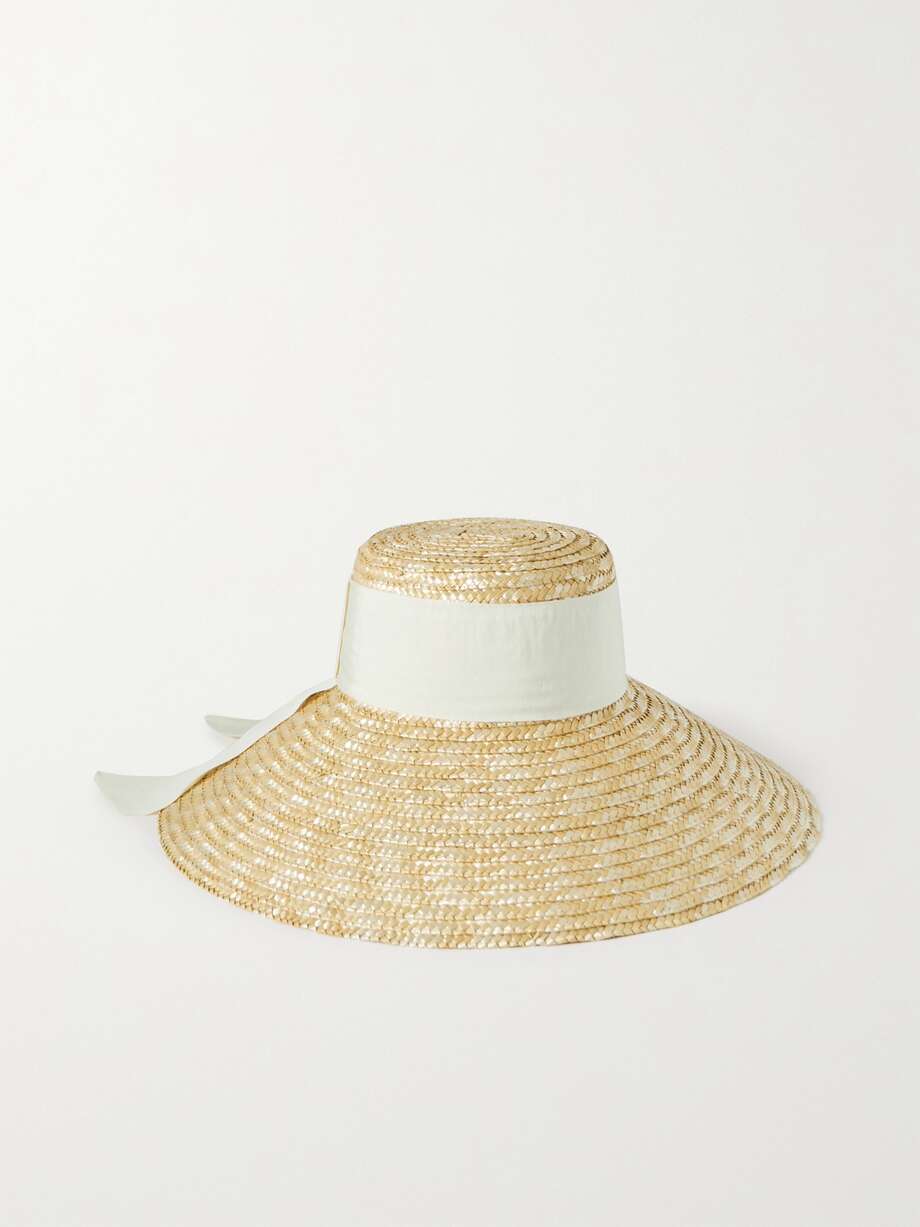 Bow Trim Straw Hat