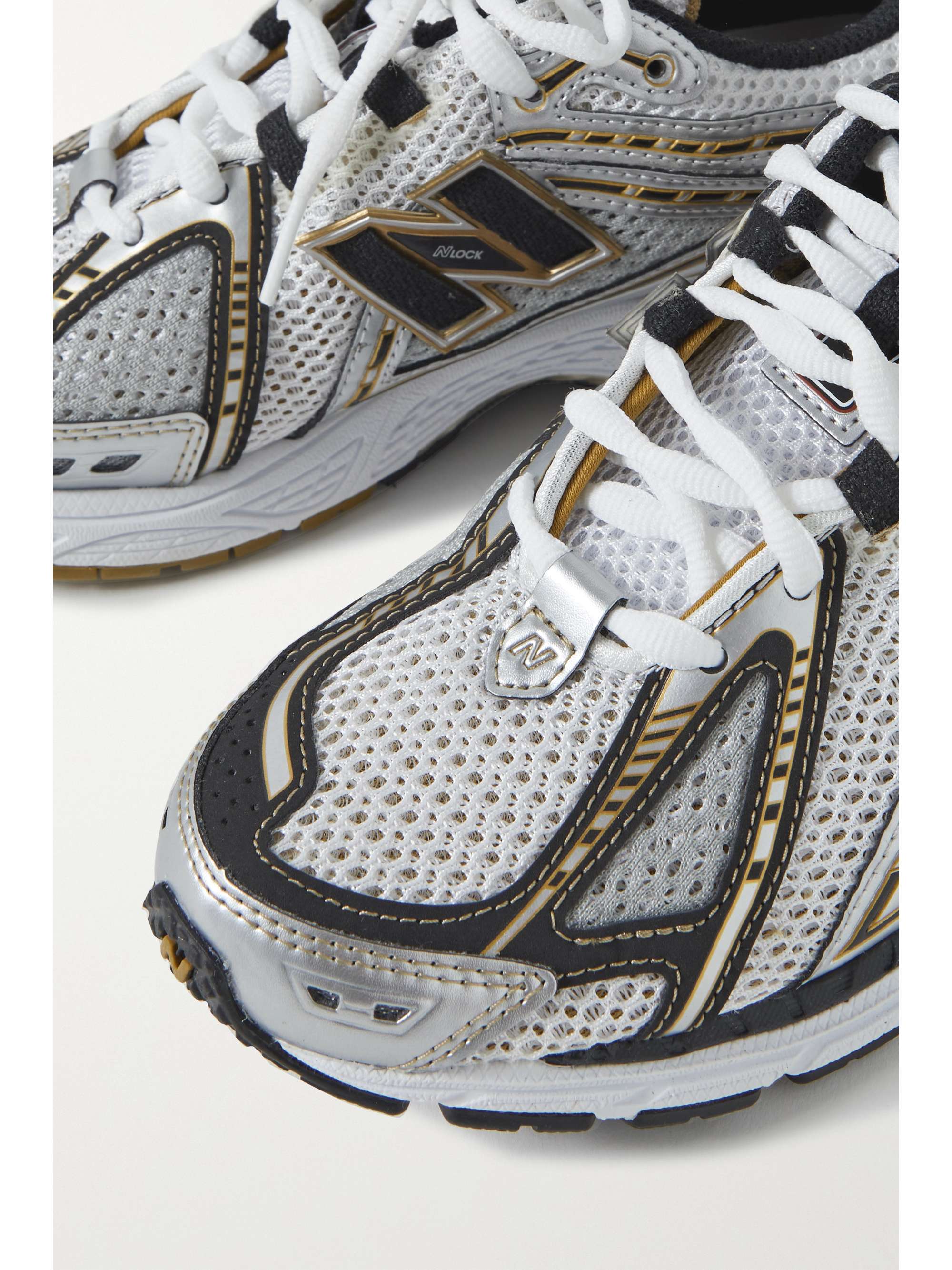 NEW BALANCE + Akio Hasegawa 1906 leather-trimmed mesh sneakers