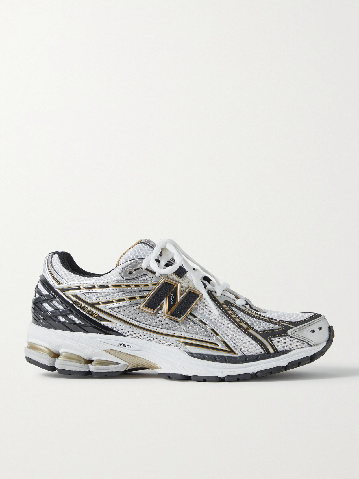 New Balance - 1906 Leather-trimmed Mesh Sneakers - White