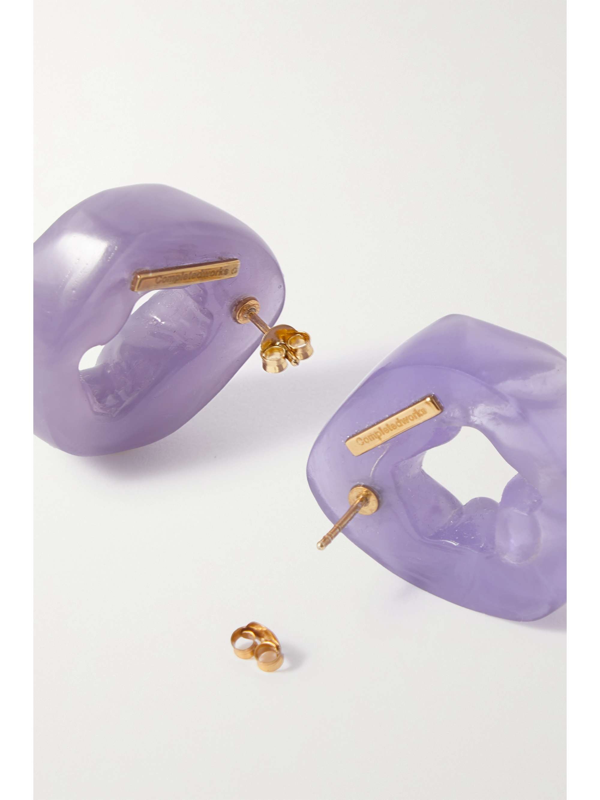 COMPLETEDWORKS Recycled goldplated and resin earrings NETAPORTER
