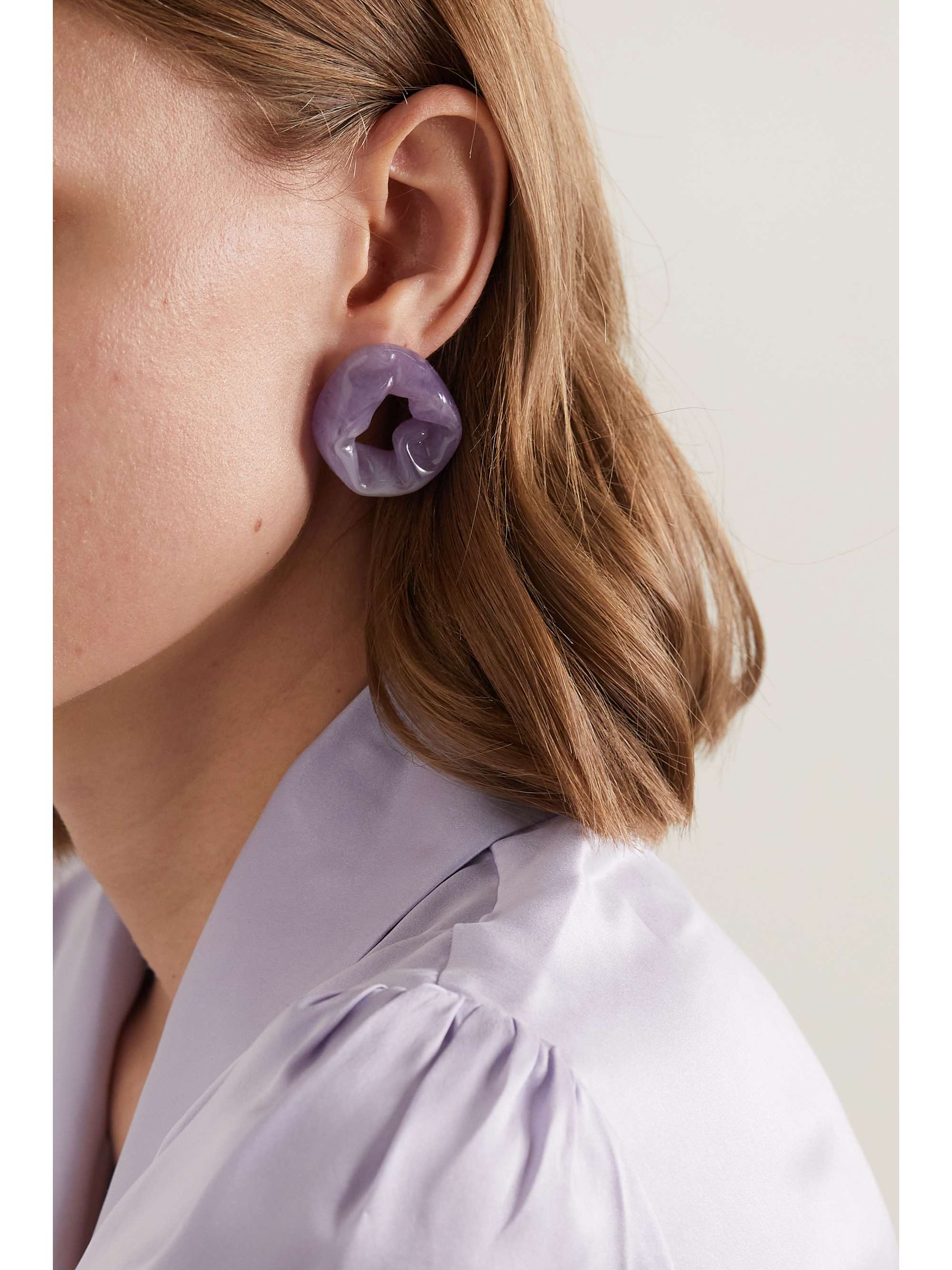 COMPLETEDWORKS Recycled goldplated and resin earrings NETAPORTER