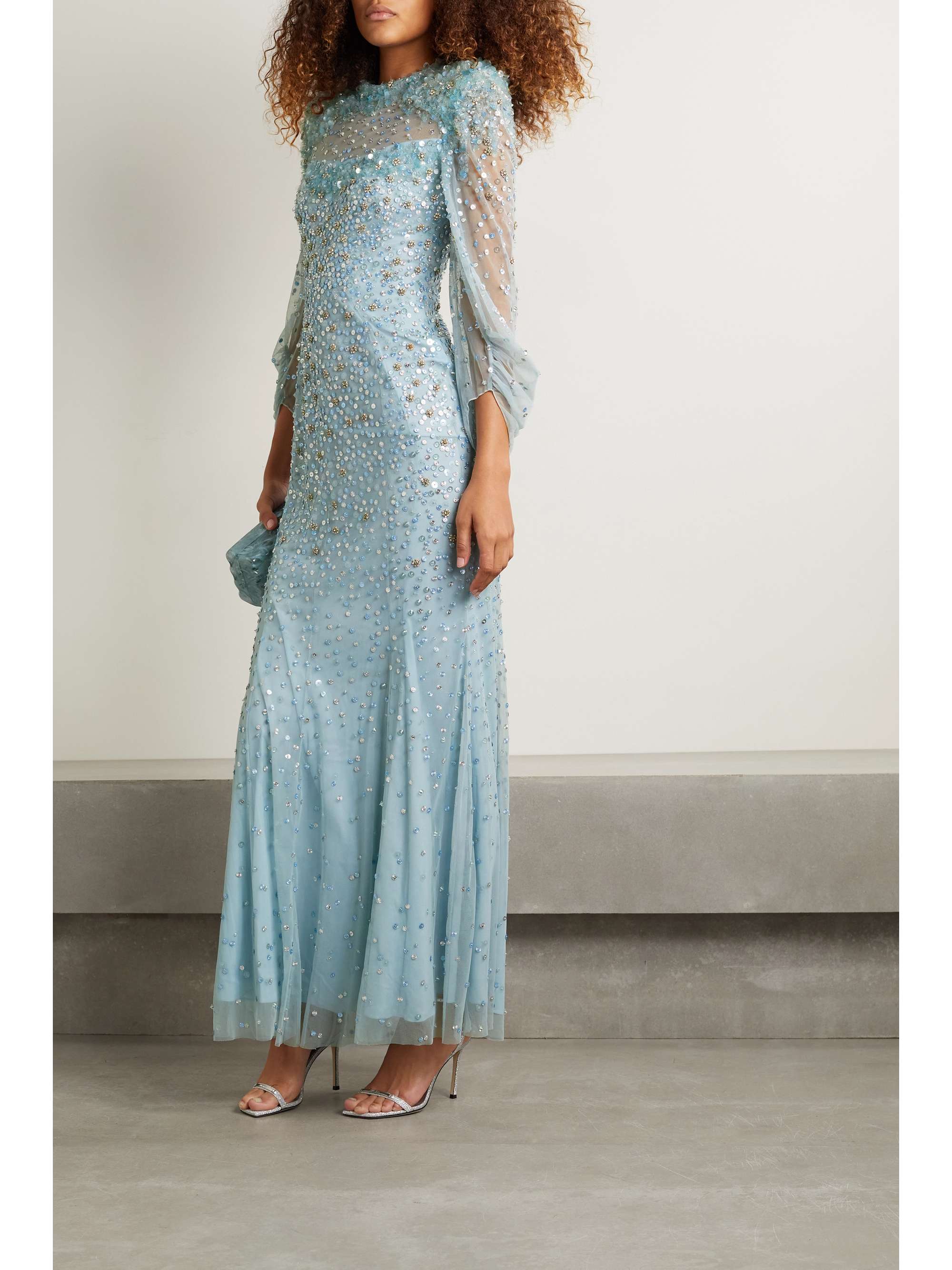 JENNY PACKHAM Embellished tulle and 