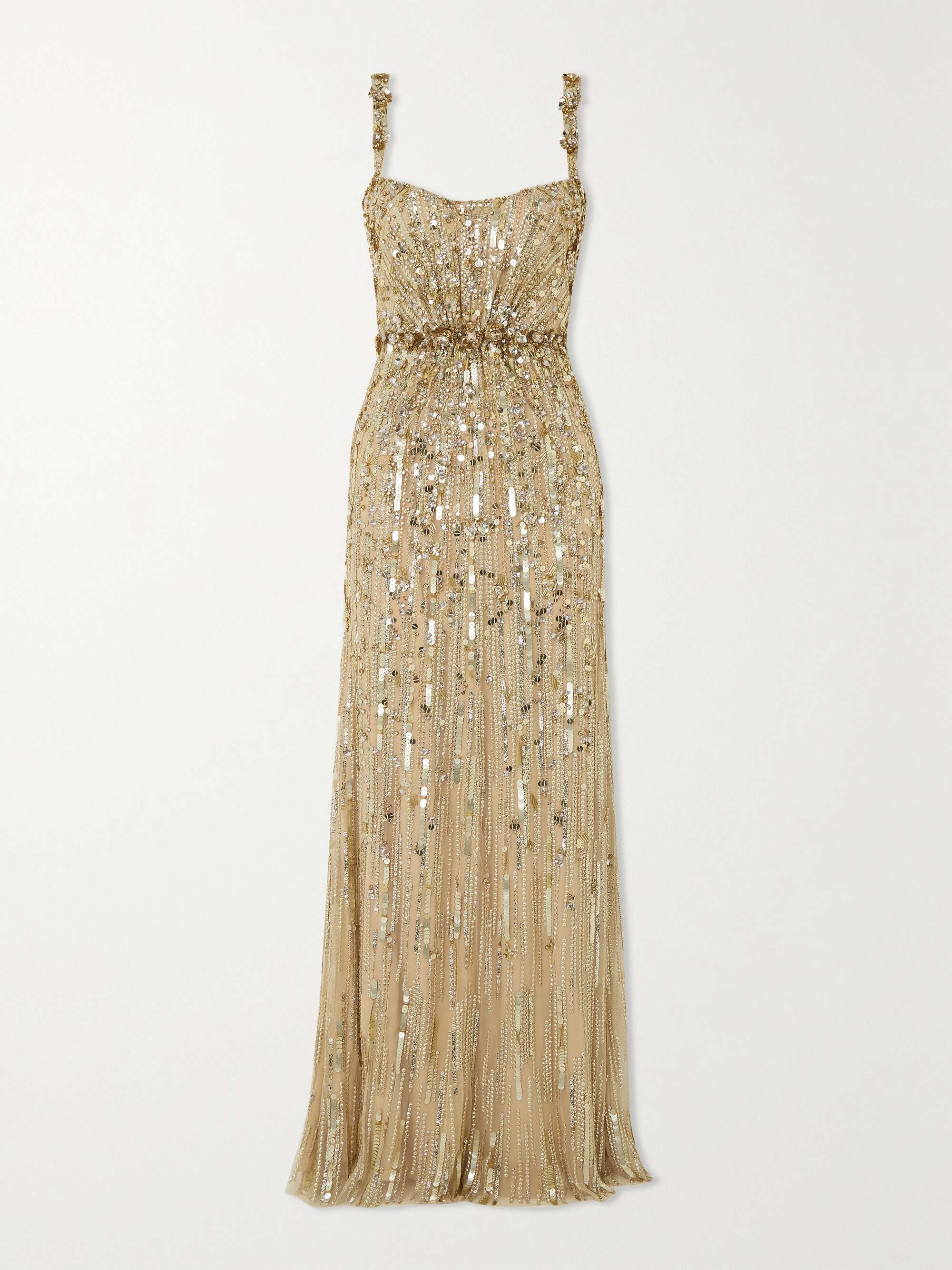 JENNY PACKHAM Bright Gem embellished tulle gown | NET-A-PORTER