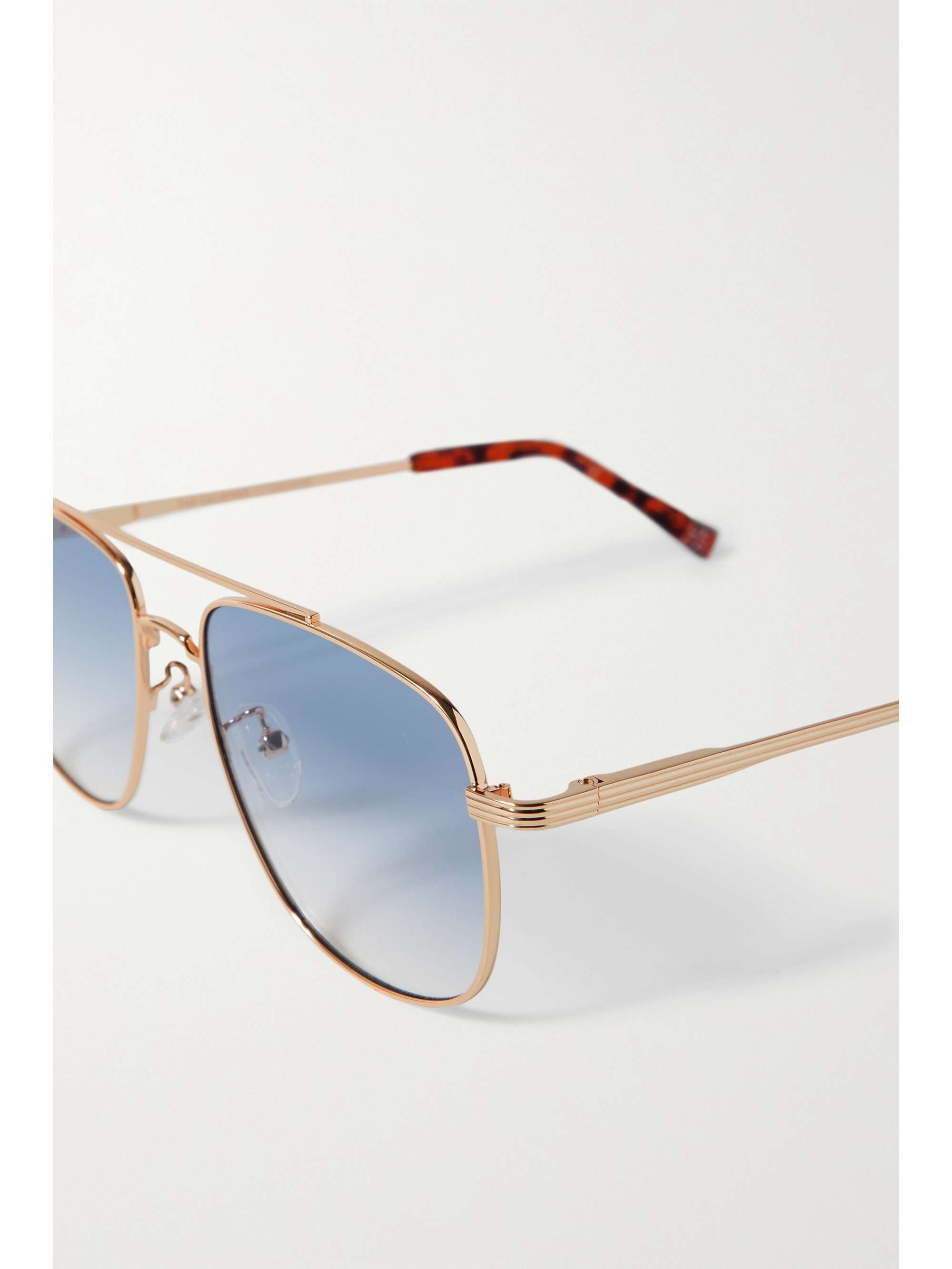 LE SPECS The Charmer aviator-style gold-tone sunglasses
