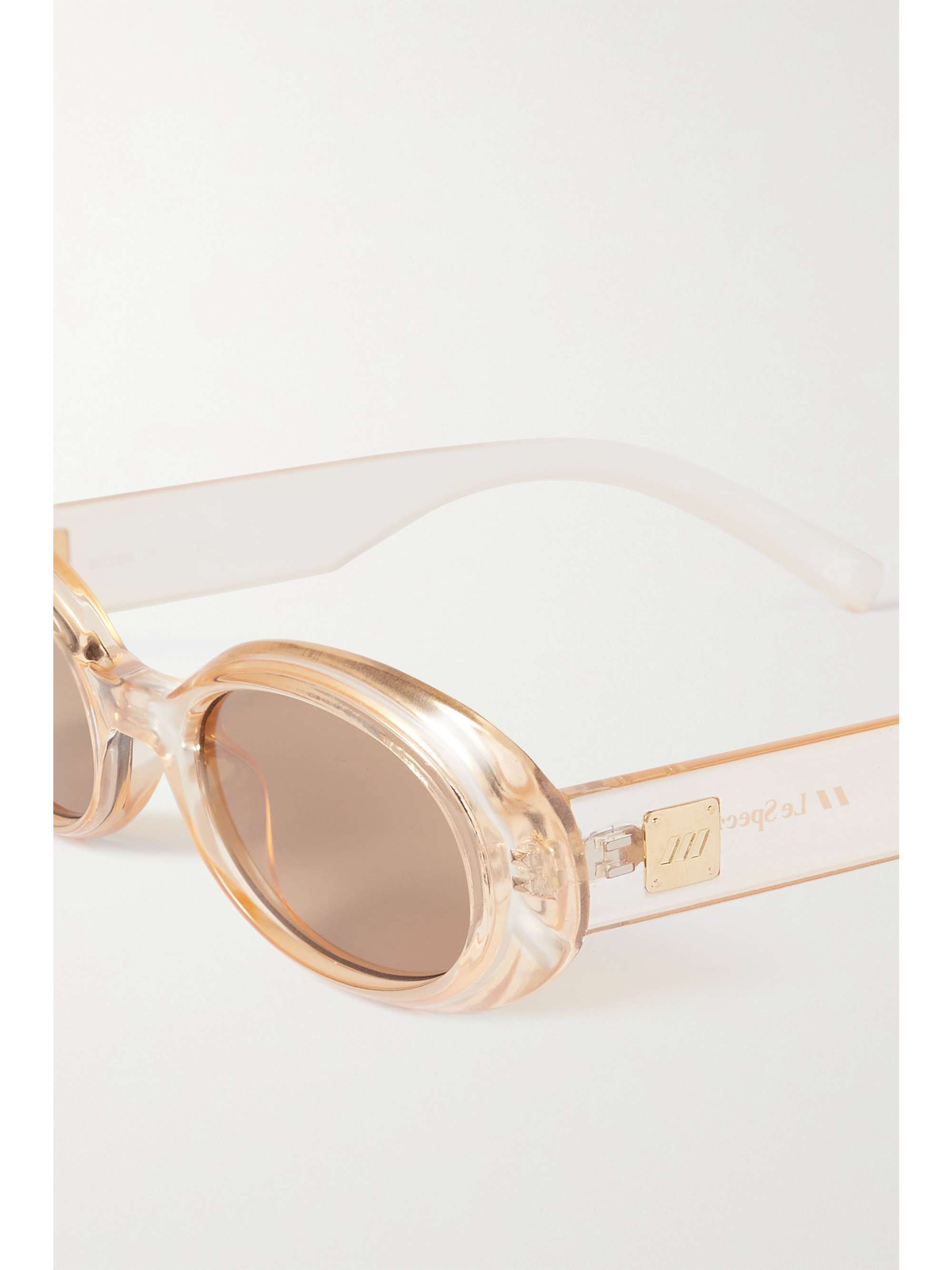 LE SPECS Work It! oval-frame acetate sunglasses