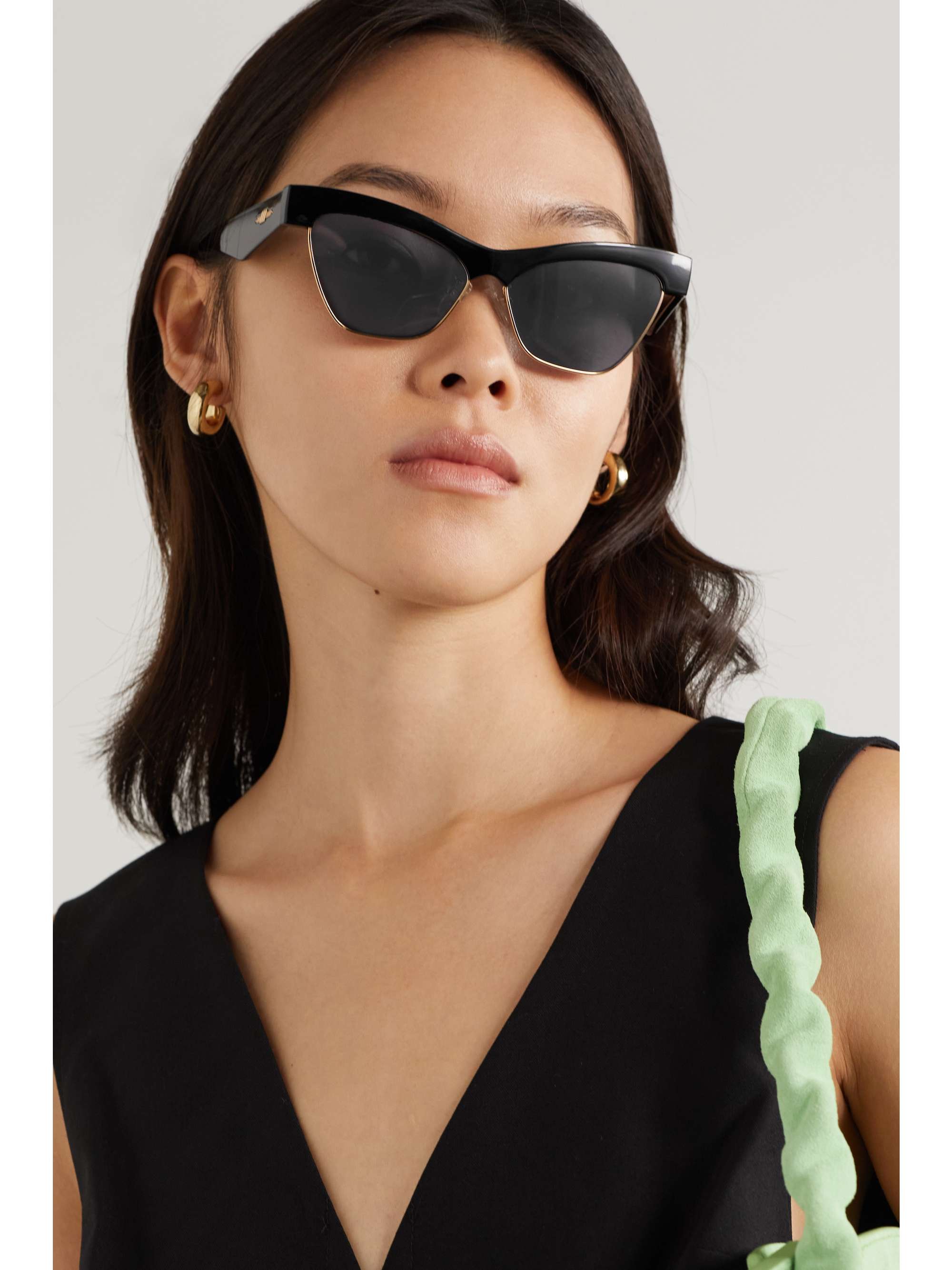 LE SPECS Mountain High cat-eye acetate sunglasses