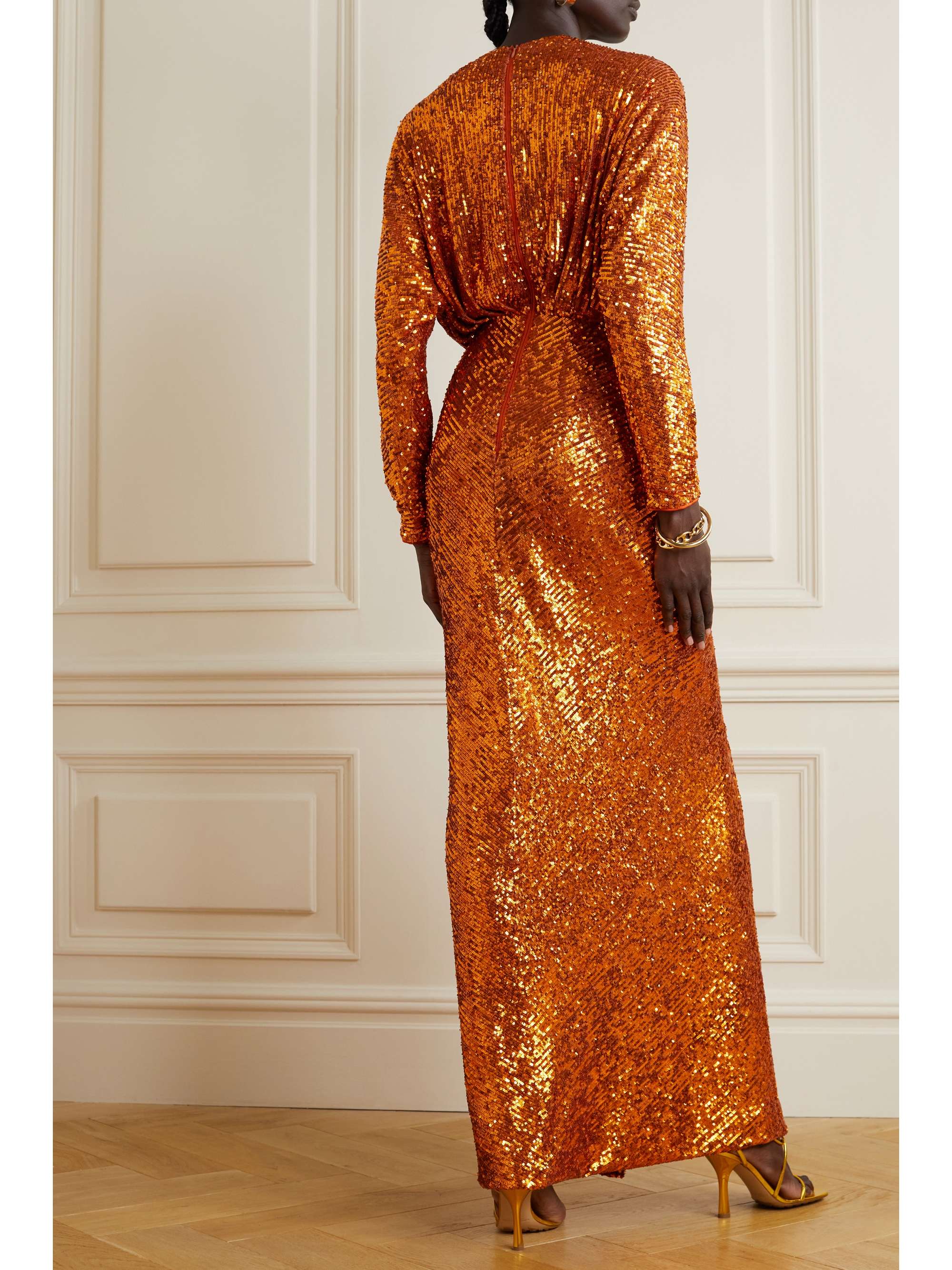 rasario sequin gown