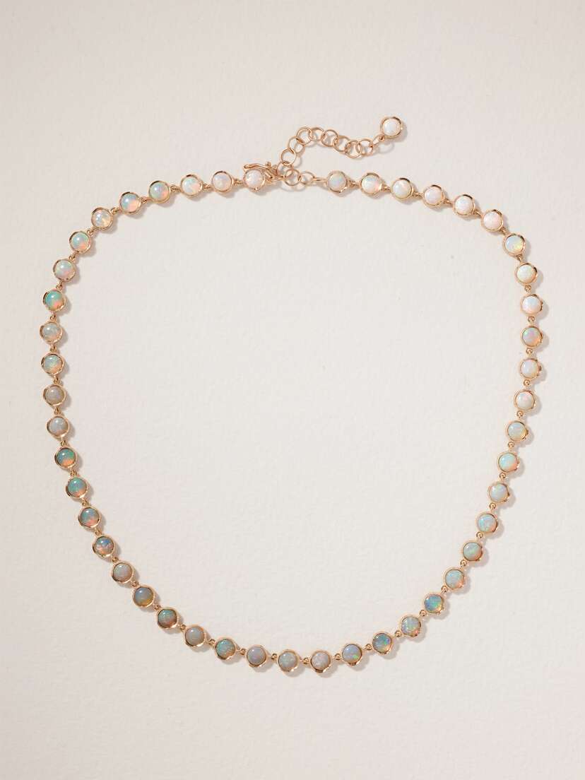 Irene Neuwirth 18-karat Rose Gold Opal Necklace